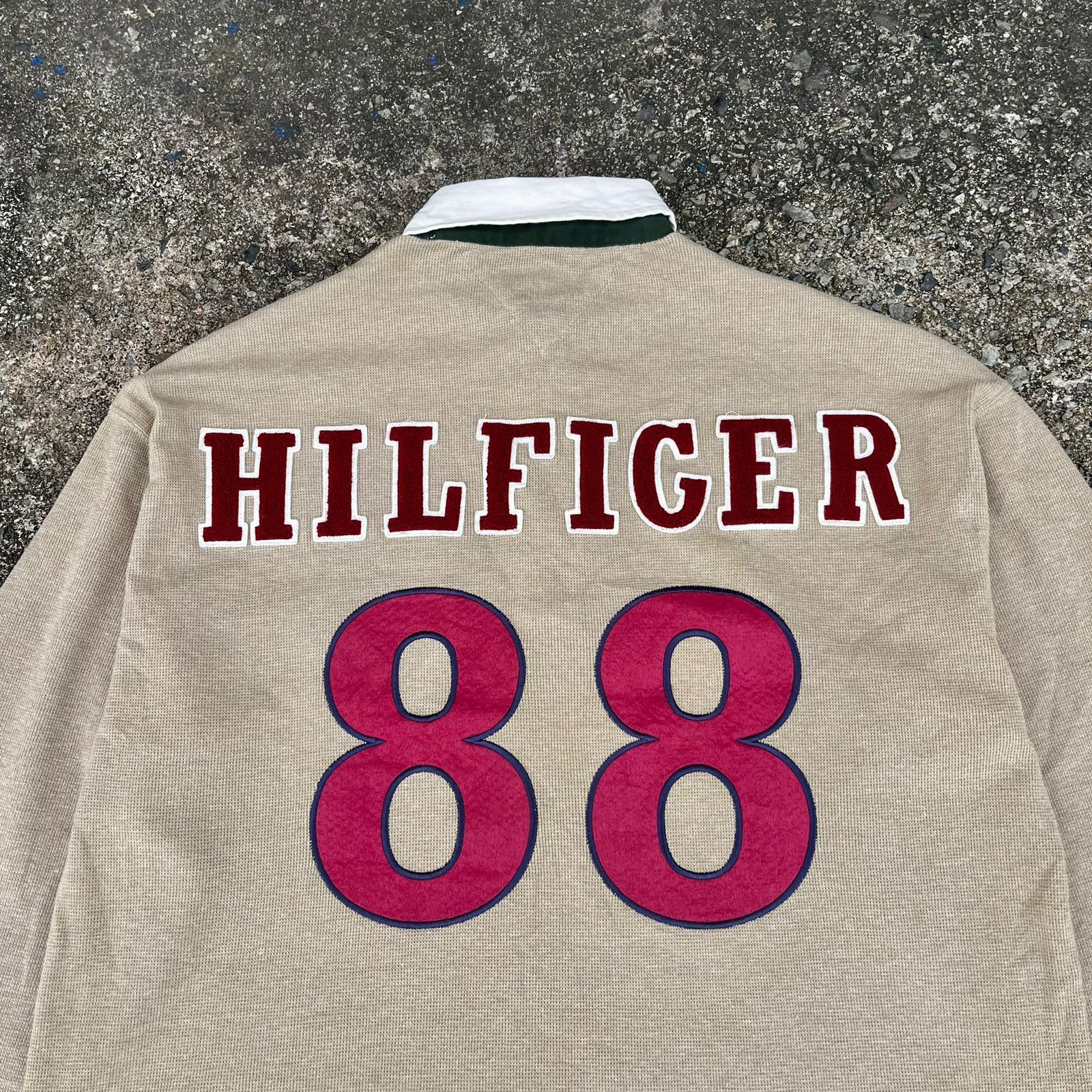 Tommy Hilfiger × Vintage vintage tommy hilfiger 88 rugby polo shirt longsleeve Size US XXL / EU 58 / 5 - 2 Thumbnail