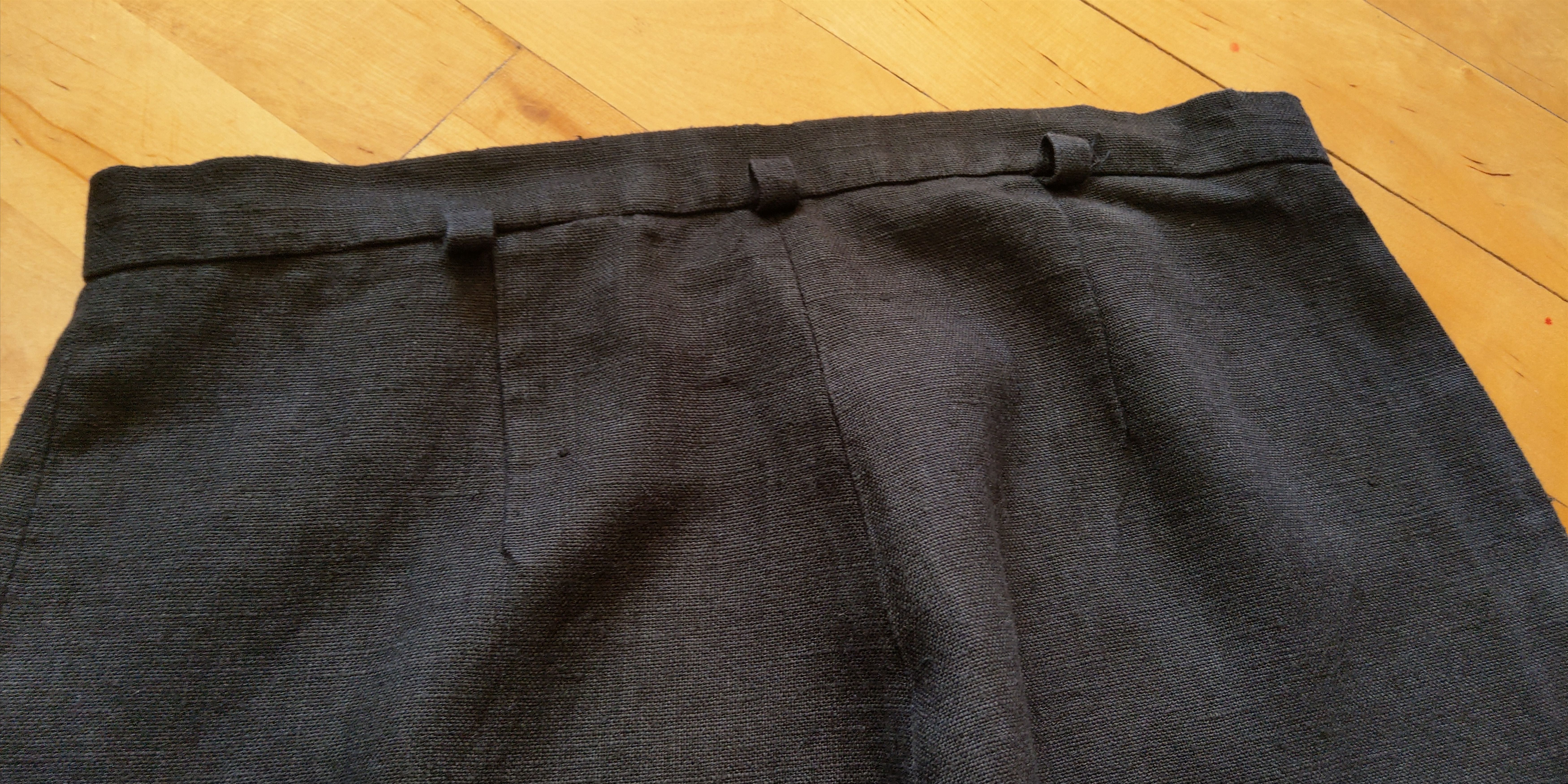 Vintage 100% Linen Vintage Pants High Waist Minimal y2k Wide Flared Size US 31 - 11 Thumbnail