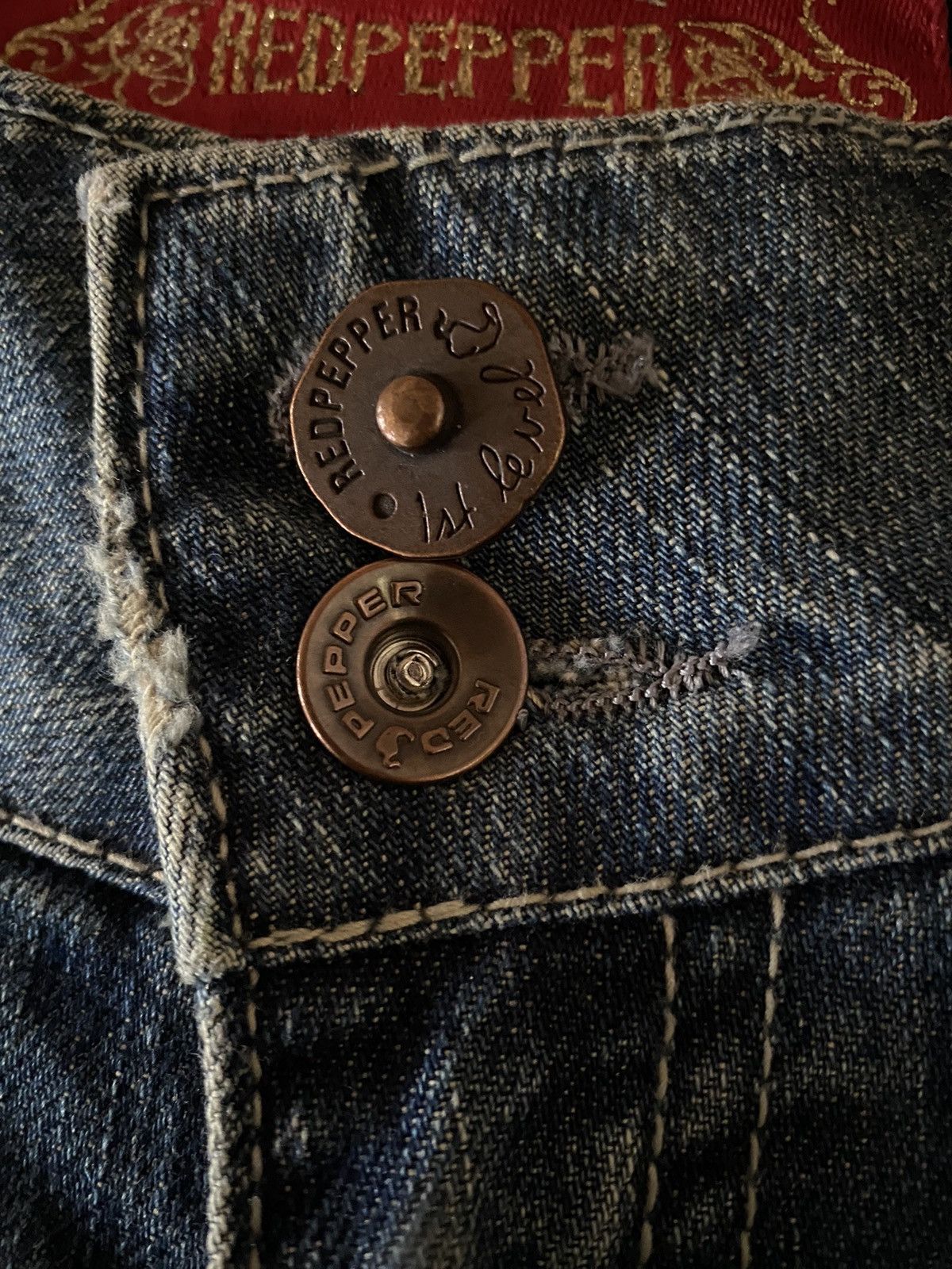 Japanese Brand Japanese Brand Red Pepper Jeans Distressed Denim Size US 29 - 10 Thumbnail
