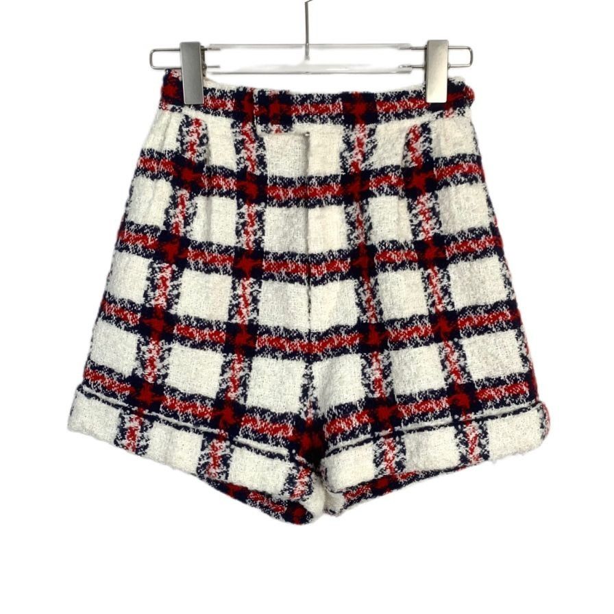 Gucci [Gucci] Red/White Checkered Casual Shorts 38 Size 38" / US 16 / IT 52 - 1 Thumbnail