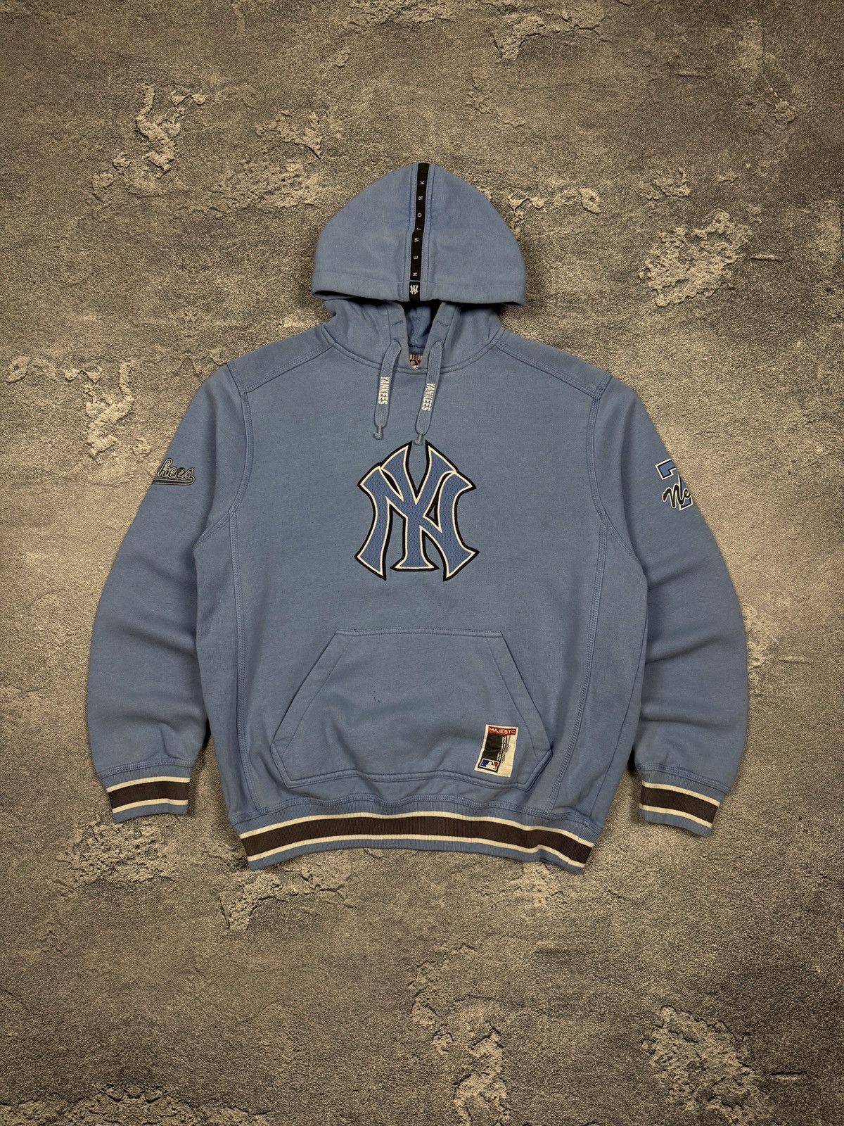 Majestic × New York Yankees New York NY Yankees Majestic hoodie vintage big logo center Size US M / EU 48-50 / 2 - 1 Thumbnail