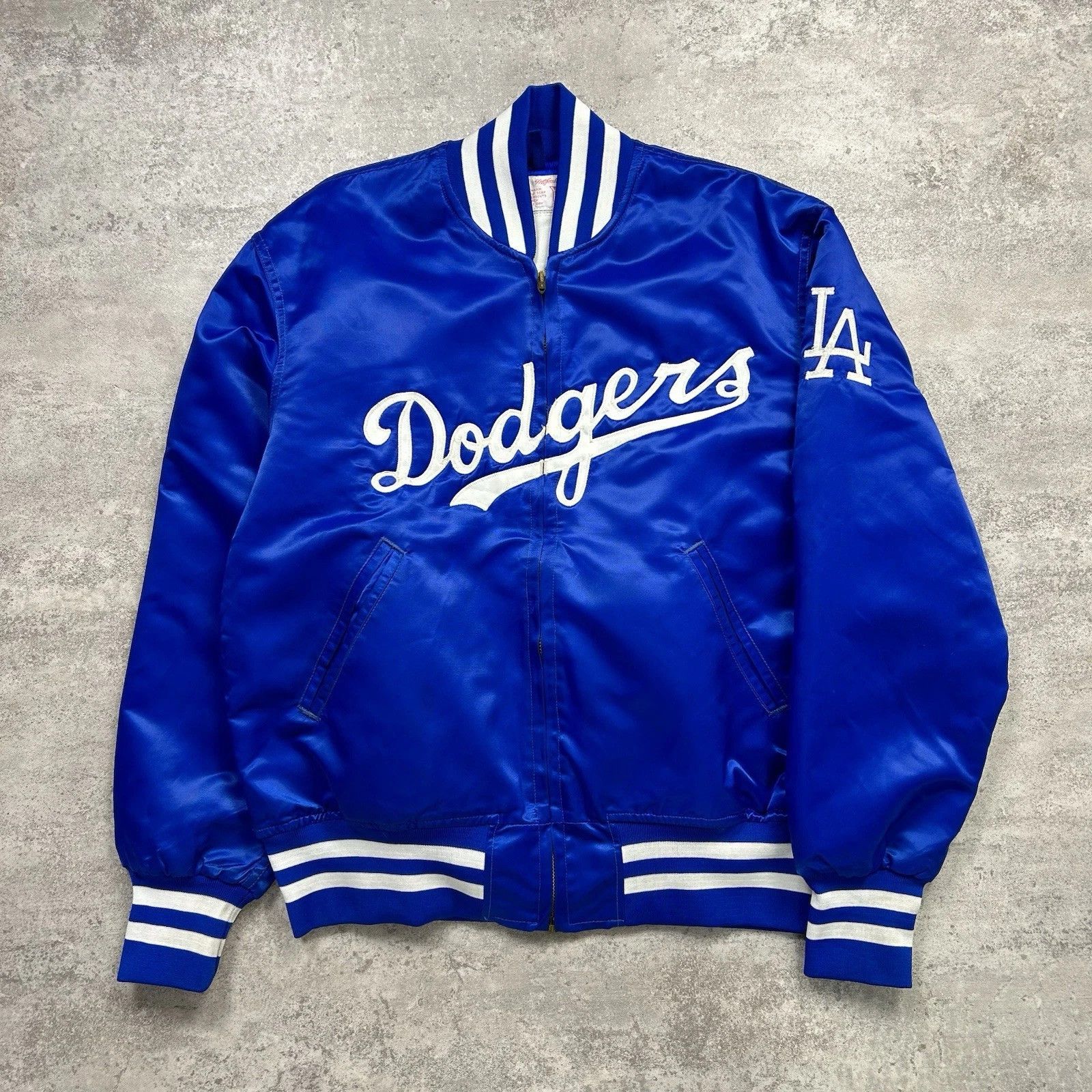 MLB × Vintage Los Angeles Dodgers GOODMAN SONS Garett Teel SATIN 44 Size US L / EU 52-54 / 3 - 1 Thumbnail