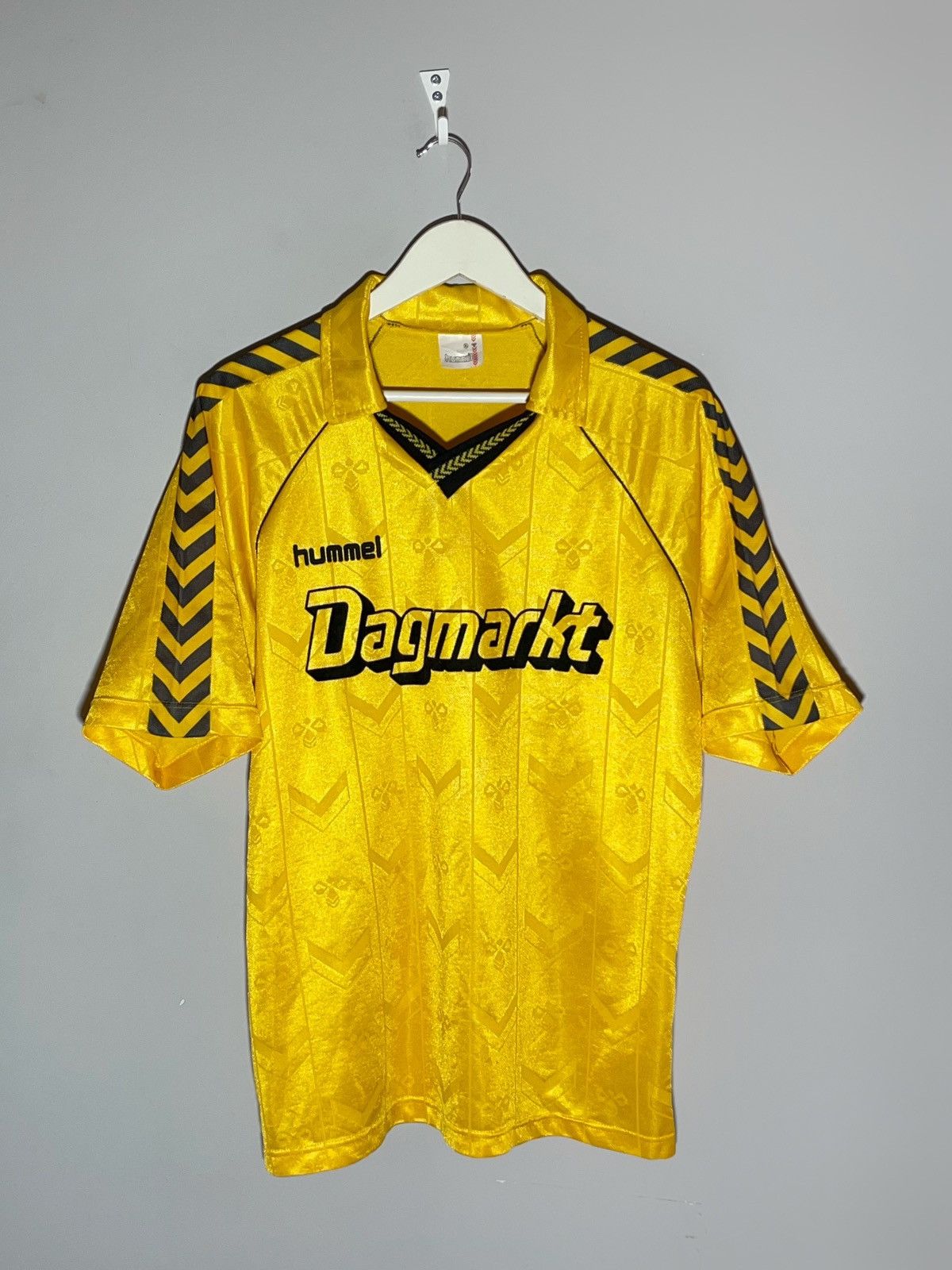 Hummel × Vintage Hummel Vintage 80-90’s Rare Football Shirt Soccer Jersey Size US XL / EU 56 / 4 - 1 Thumbnail