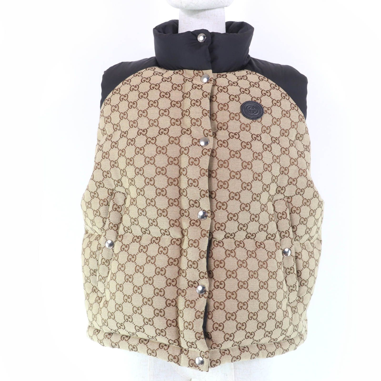 Gucci Gucci Gucci GG cotton canvas down vest Cotton Outerwear 717547 DUTY FREE for USA Size ONE SIZE - 1 Thumbnail