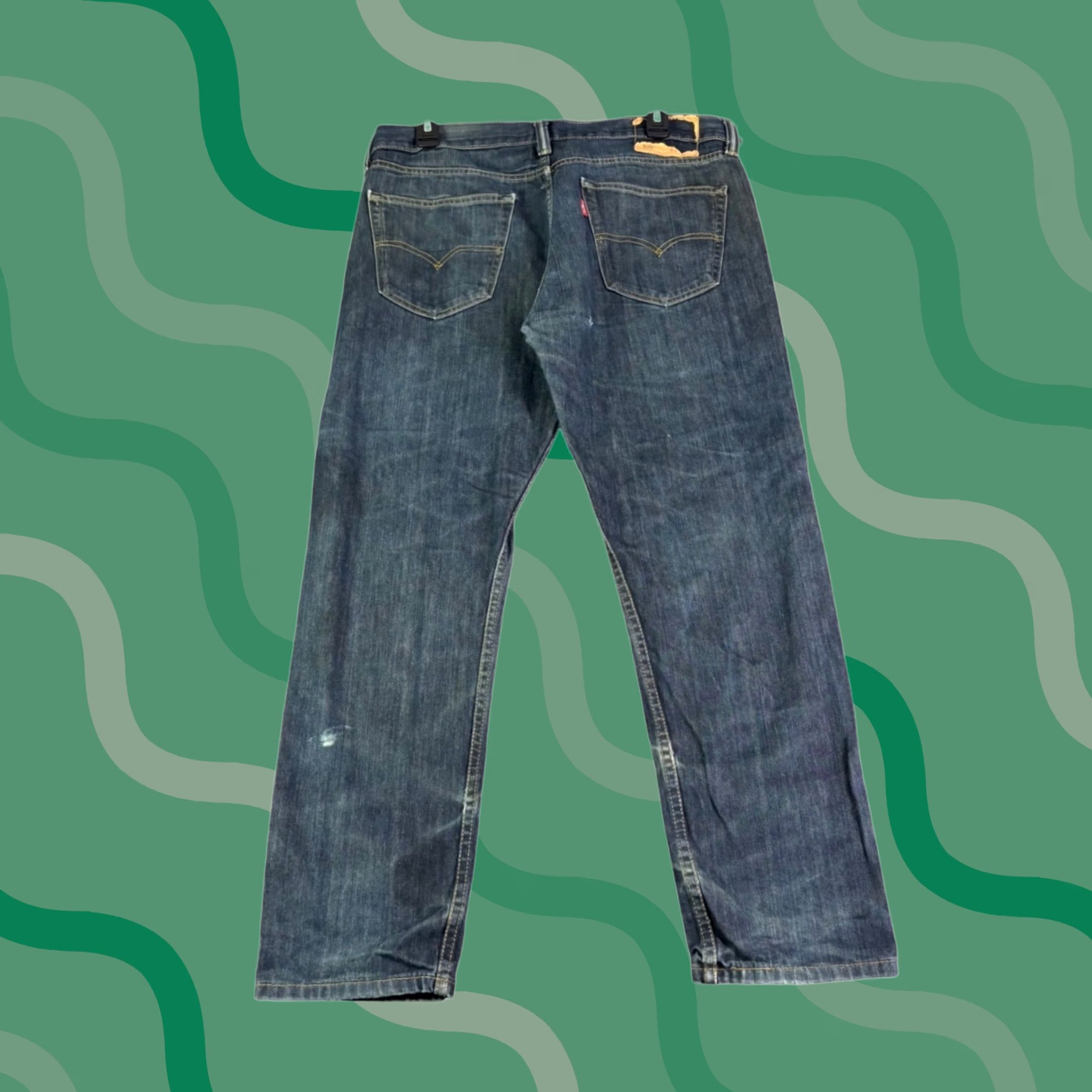 Levi's Levi's 508 Jeans Mens Regular Taper Dark Wash Blue 34x30 100% Cotton Denim Size US 34 / EU 50 - 1 Thumbnail