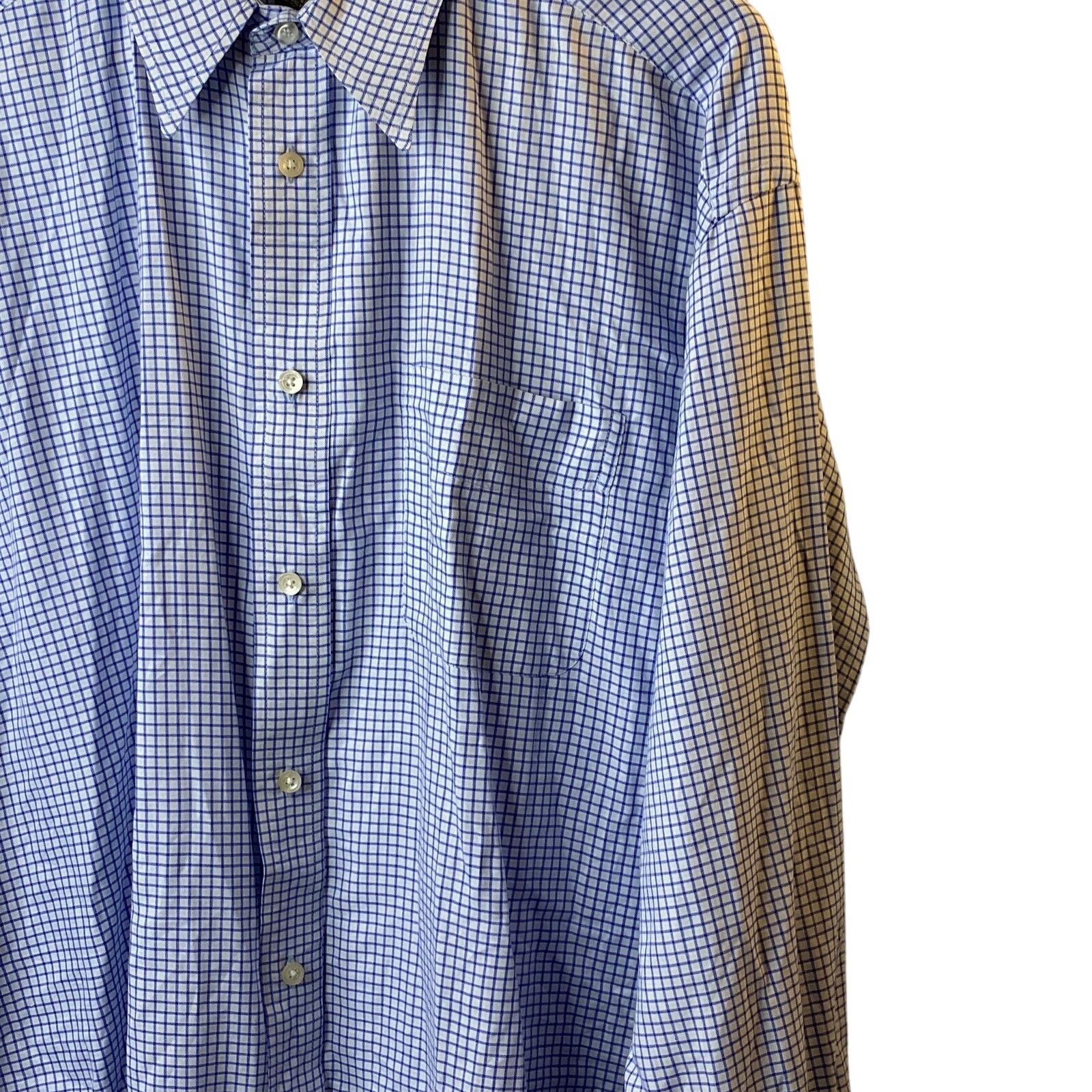 Banana Republic Banana Republic Blue Check Button Up Long Sleeve Shirt Large Size US L / EU 52-54 / 3 - 6 Thumbnail