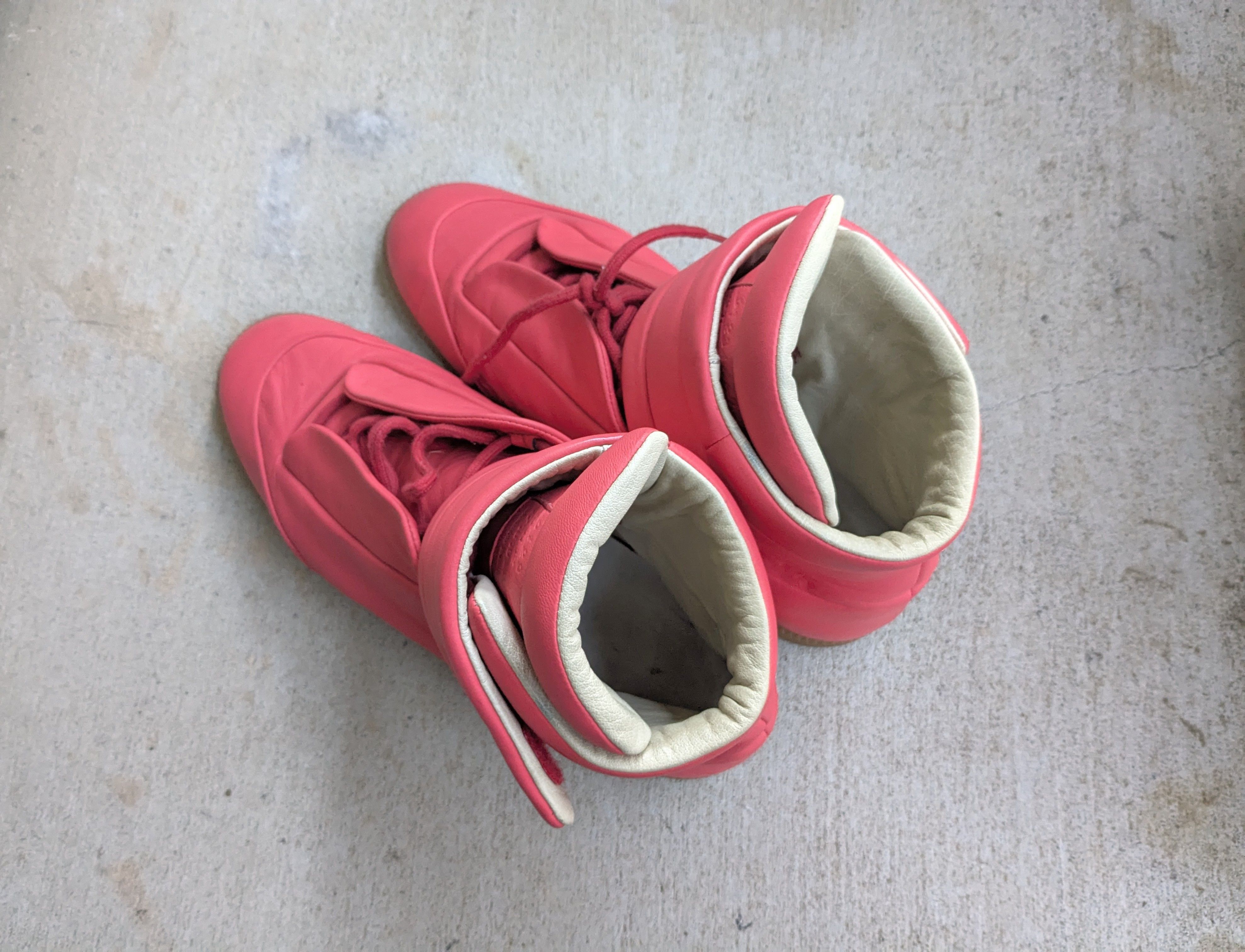 Maison Margiela Maison Margiela Future Pink 10 43 High Tops Leather Italy Size US 10 / EU 43 - 15 Thumbnail