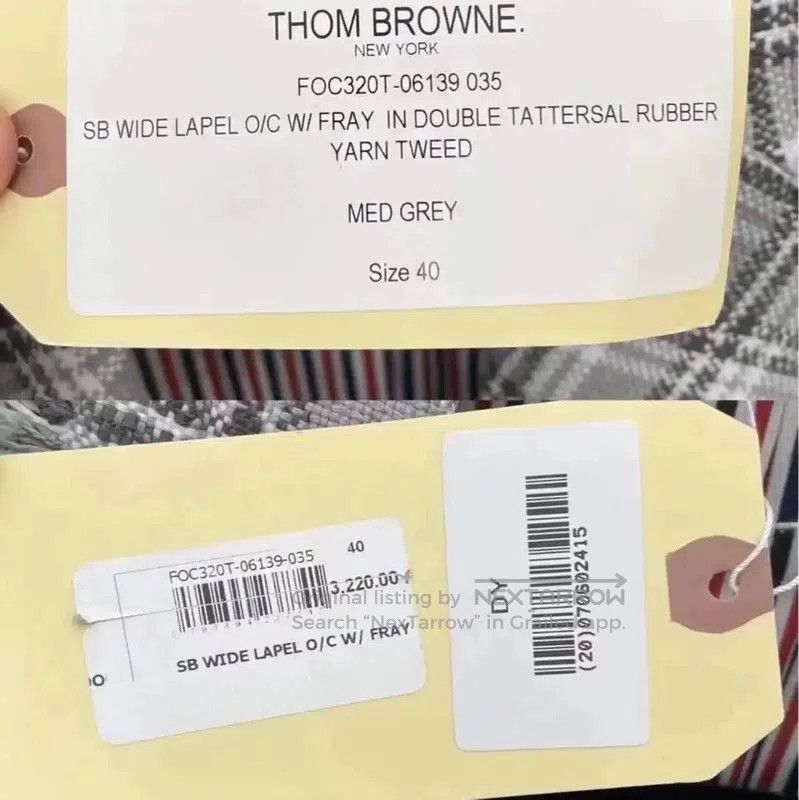 Thom Browne Thom Browne Gray Cotton Women’s Long Coat . Size M / US 6-8 / IT 42-44 - 3 Thumbnail