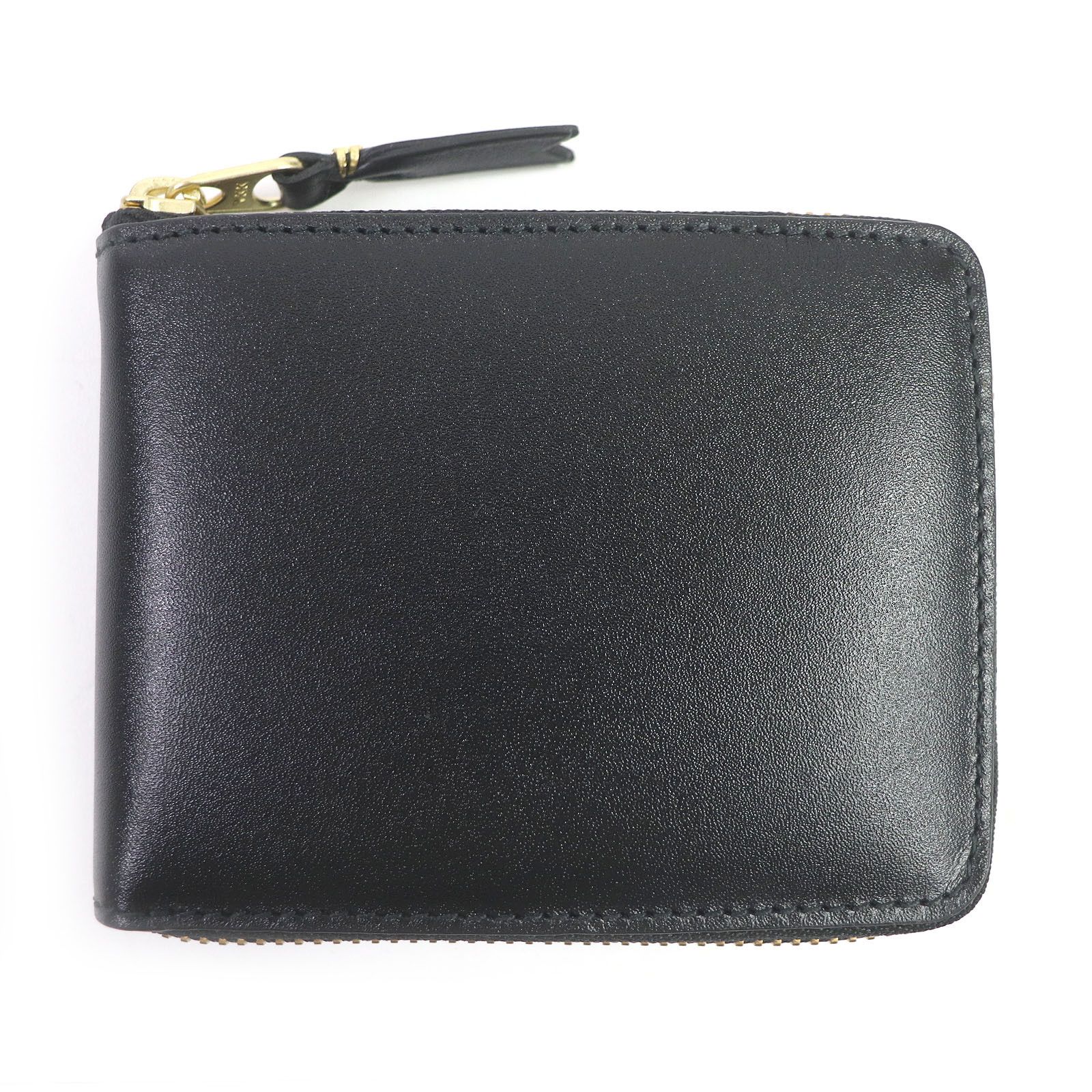 Comme des Garcons Wallet Plain Round Zipper Leather Compact Black Size ONE SIZE - 1 Thumbnail