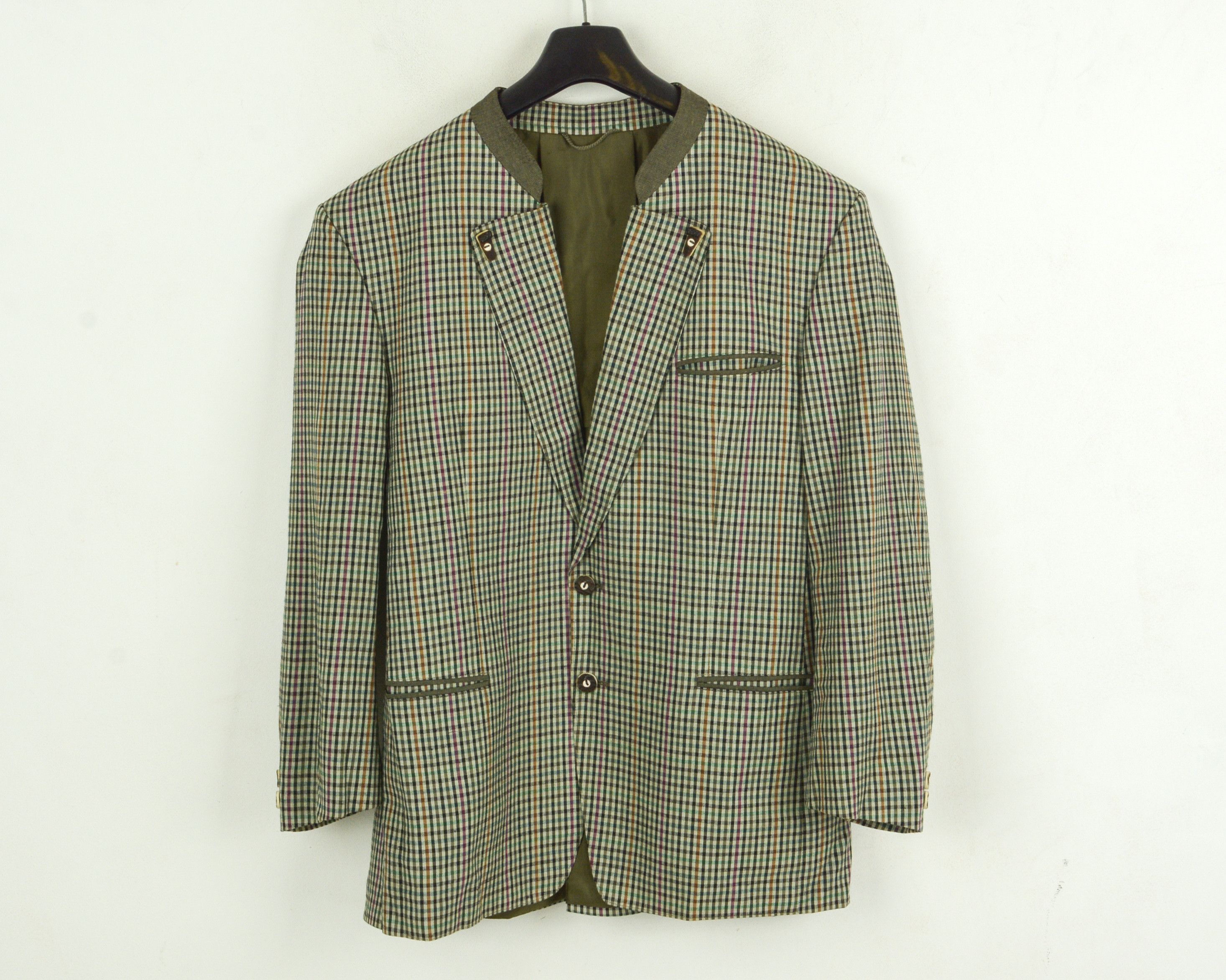 Vintage LODENFREY Trachten UK 42 Wool Blazer Sports EU 52 Jacket L Size 42R - 2 Thumbnail