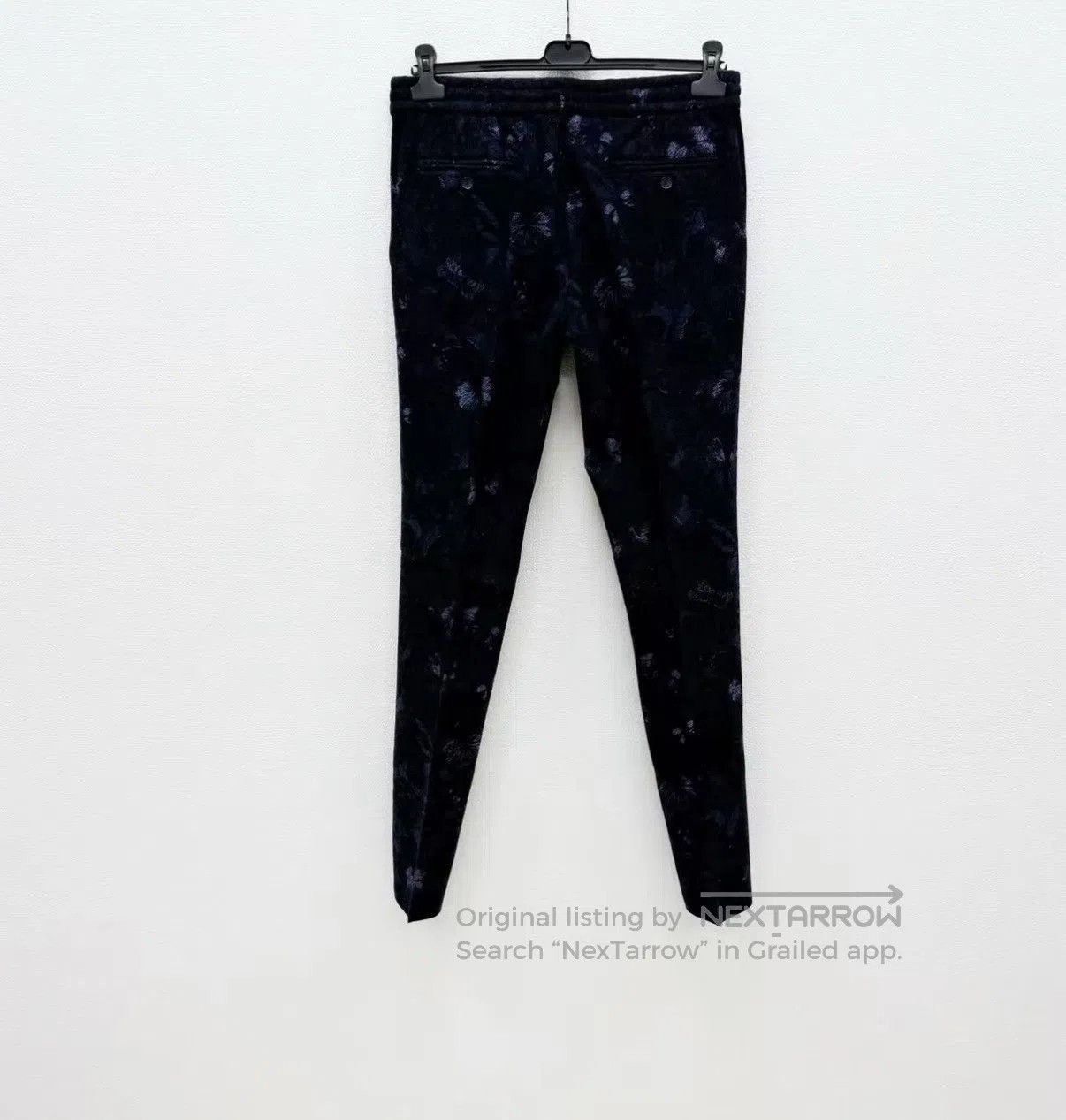 Valentino Black Floral Patterned Casual Pants Size 30. Size US 30 / EU 46 - 5 Thumbnail