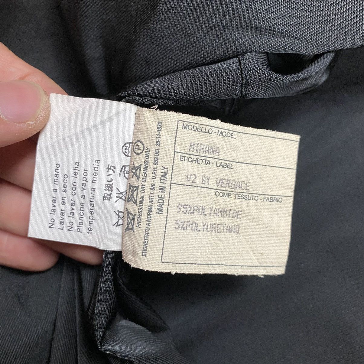 Versace Versace V2 Rayon Work Jacket Boxy Fit Size US M / EU 48-50 / 2 - 9 Thumbnail