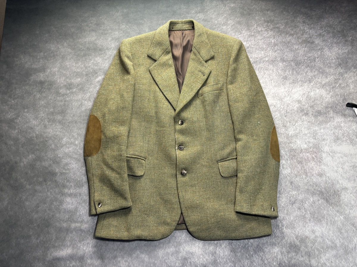 Harris Tweed Vintage Harris Tweed Blazer Suit Jacket Made in Scotland Size 42R - 19 Thumbnail