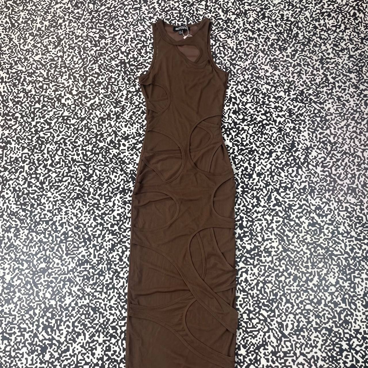 Japanese Brand Vintage Y2K Missy Empire Mesh Cut Out Overlay Maxi Dress Size M / US 6-8 / IT 42-44 - 6 Thumbnail