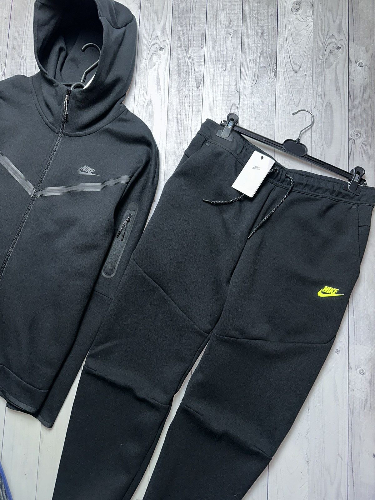 Nike tech fleece tracksuit drill black size XL