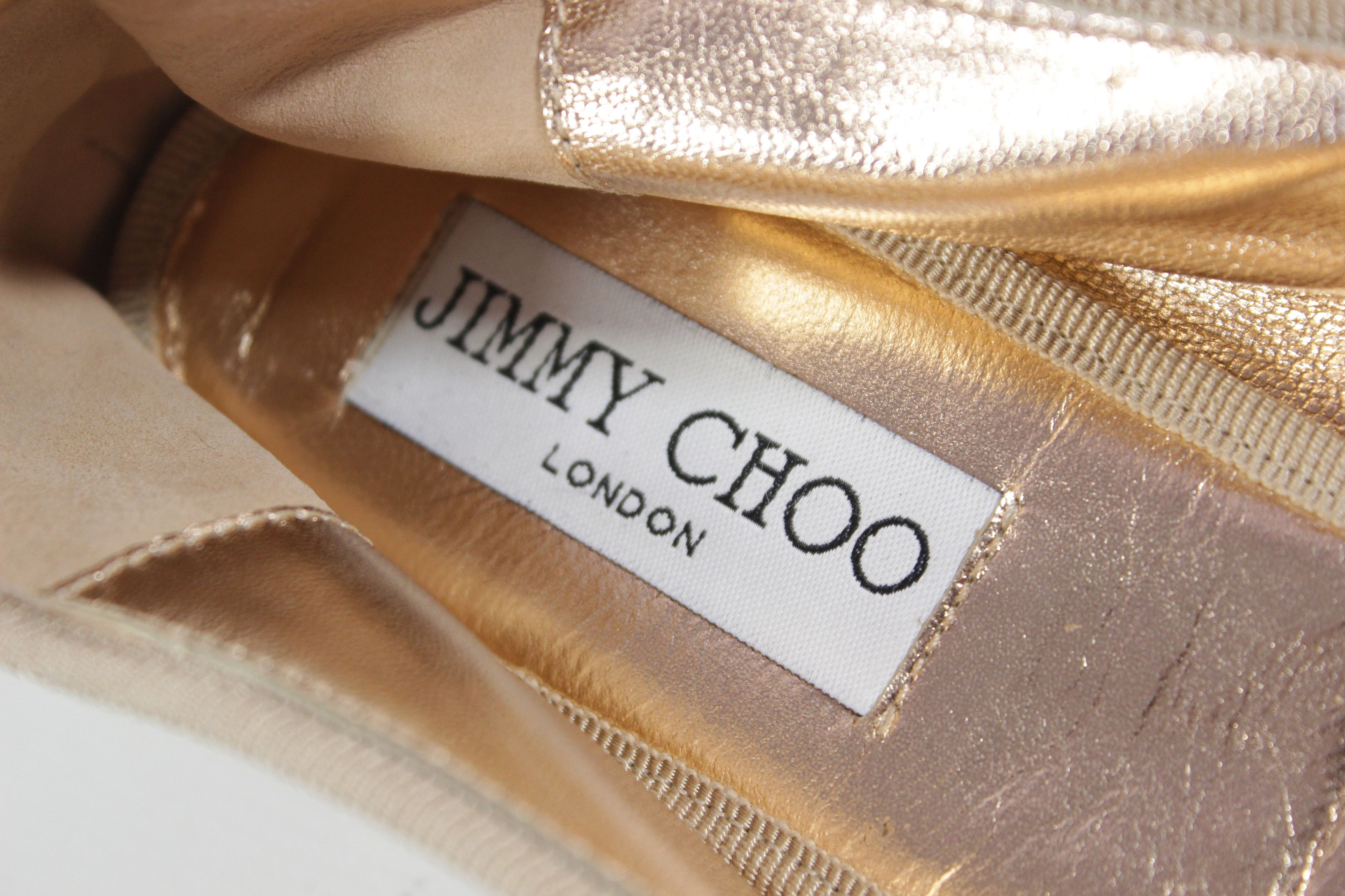 Jimmy Choo Rocks Leather Ballet Vintage Y2K Size US 9.5 / IT 39.5 - 8 Thumbnail
