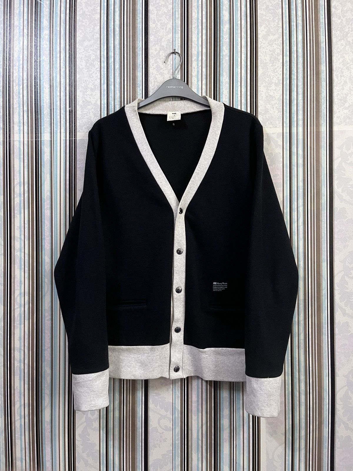 image of Soe Tokyo Two Tone Cardigan Readymade Edition A in White, Men's (Size Small)