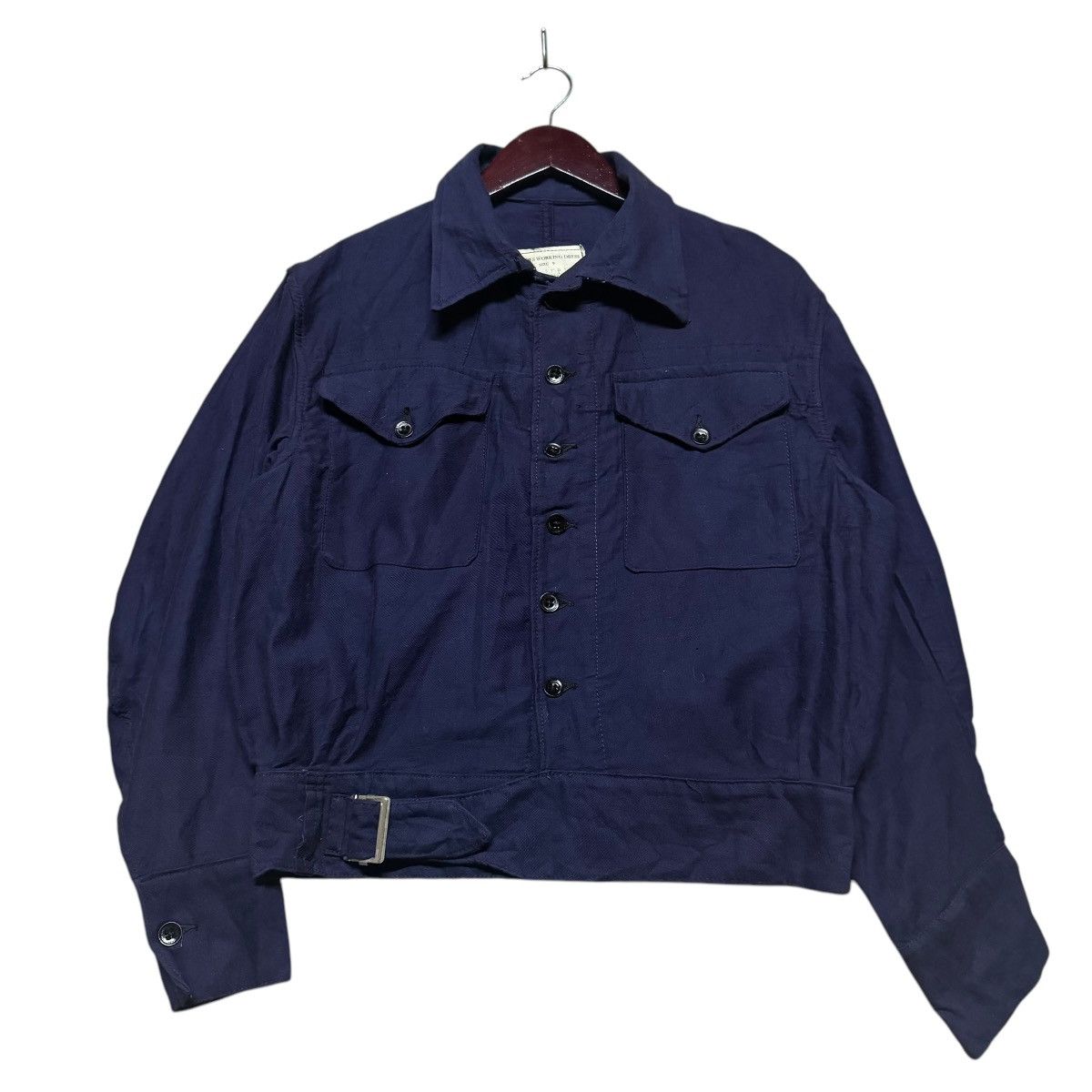 Vintage 40s WW2 Lyndhurst British Navy Blouses Working Dress Jacket Size US M / EU 48-50 / 2 - 1 Thumbnail