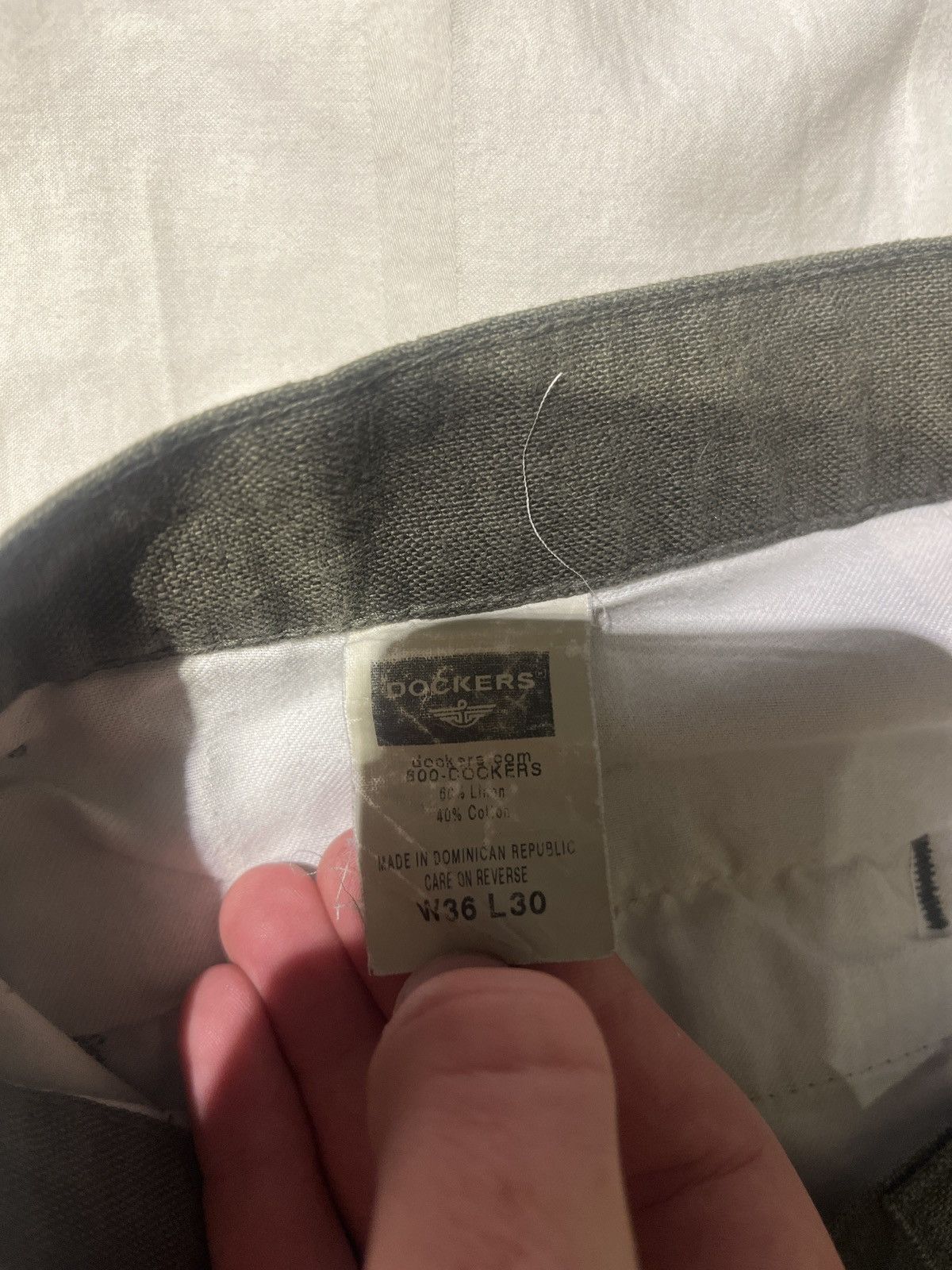 Dockers × Vintage Linen green vintage thrifted dockers Size US 36 / EU 52 - 2 Thumbnail