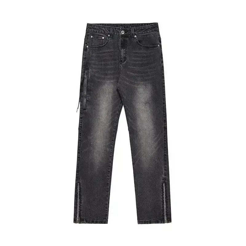 Japanese Brand Straight slim zippered jeans Size US 32 / EU 48 - 6 Thumbnail
