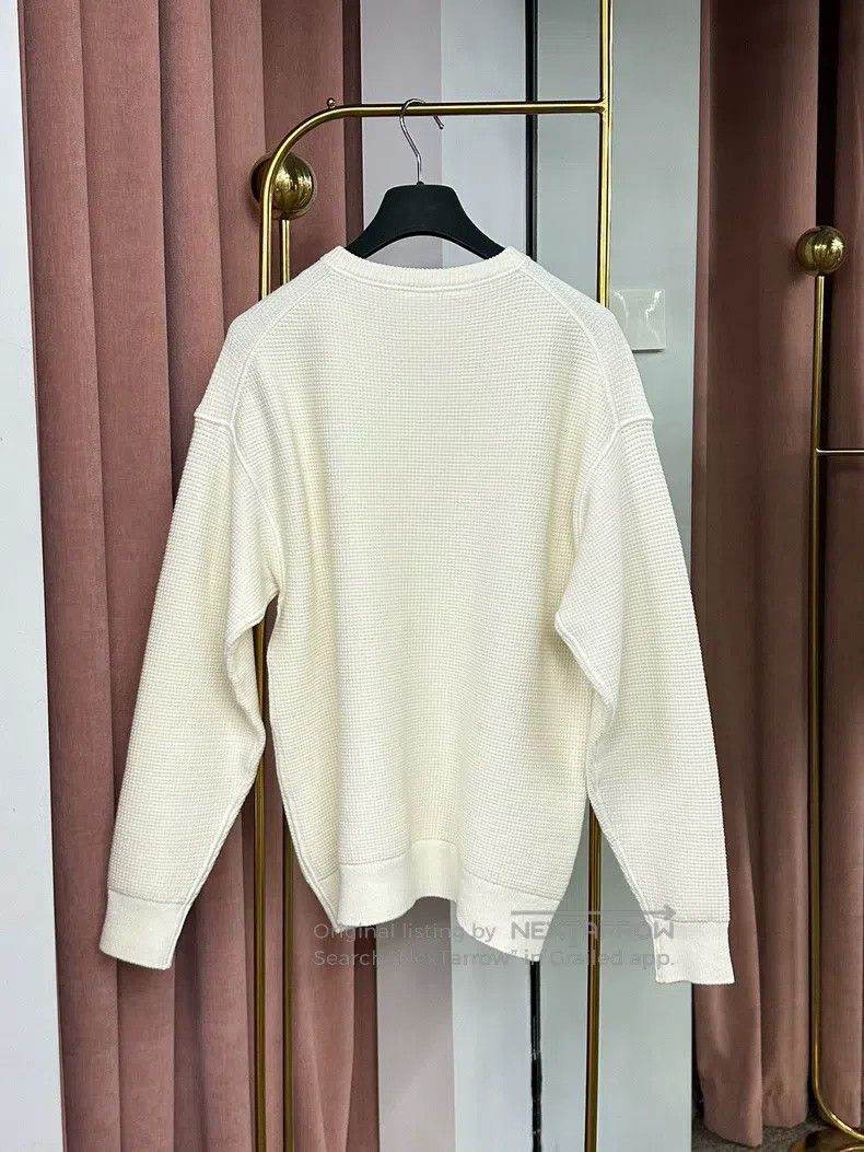 The Row The Row Henley Grid Long-Sleeve Knit Top Size XS / US 0-2 / IT 36-38 - 4 Thumbnail
