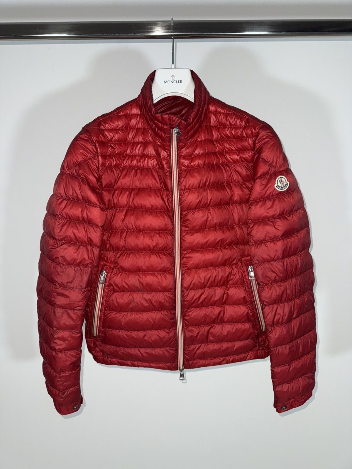 Moncler Moncler Jacket Daniel Size 2 (S) Red Size US S / EU 44-46 / 1 - 1 Thumbnail