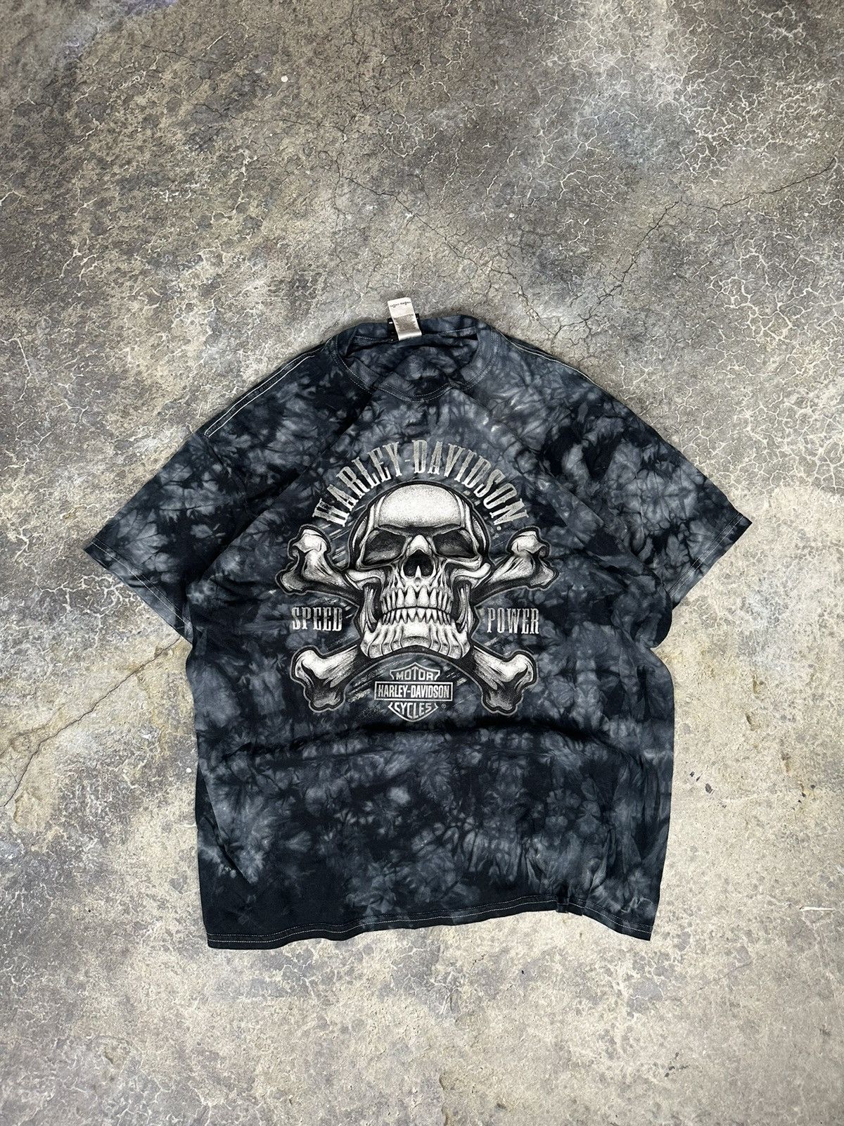 Harley Davidson × Vintage Vintage Harley Davidson Skull Tee Size US XL / EU 56 / 4 - 1 Thumbnail
