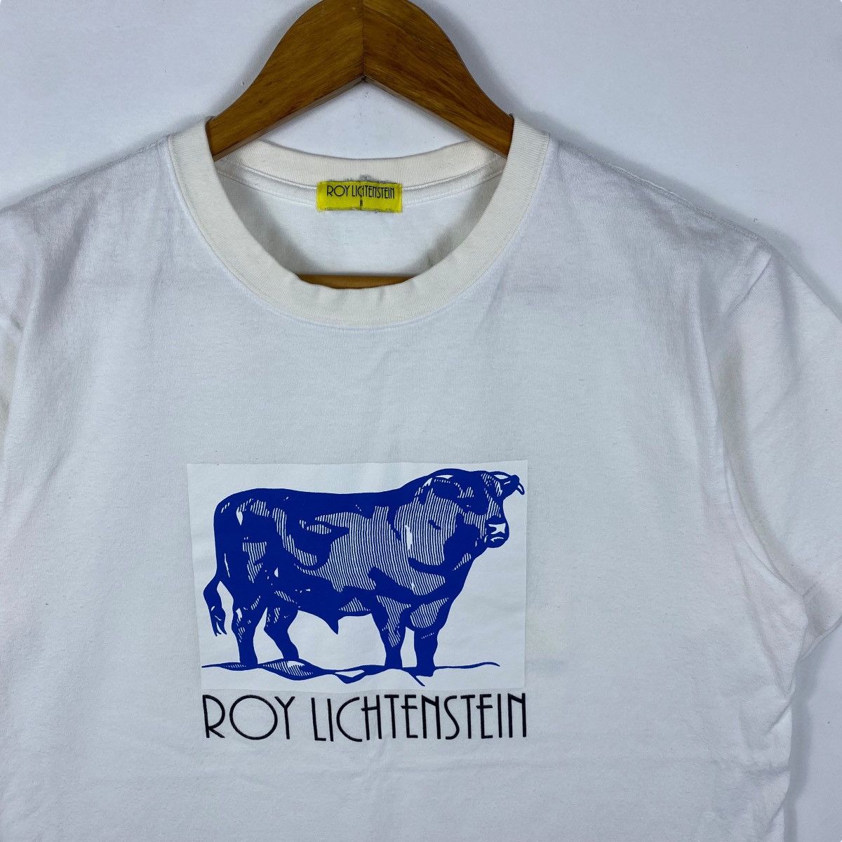 Vintage Vintage 00's ROY LICHTENSTEIN Cow Going Abstract Pop Art Tee Size US M / EU 48-50 / 2 - 2 Thumbnail