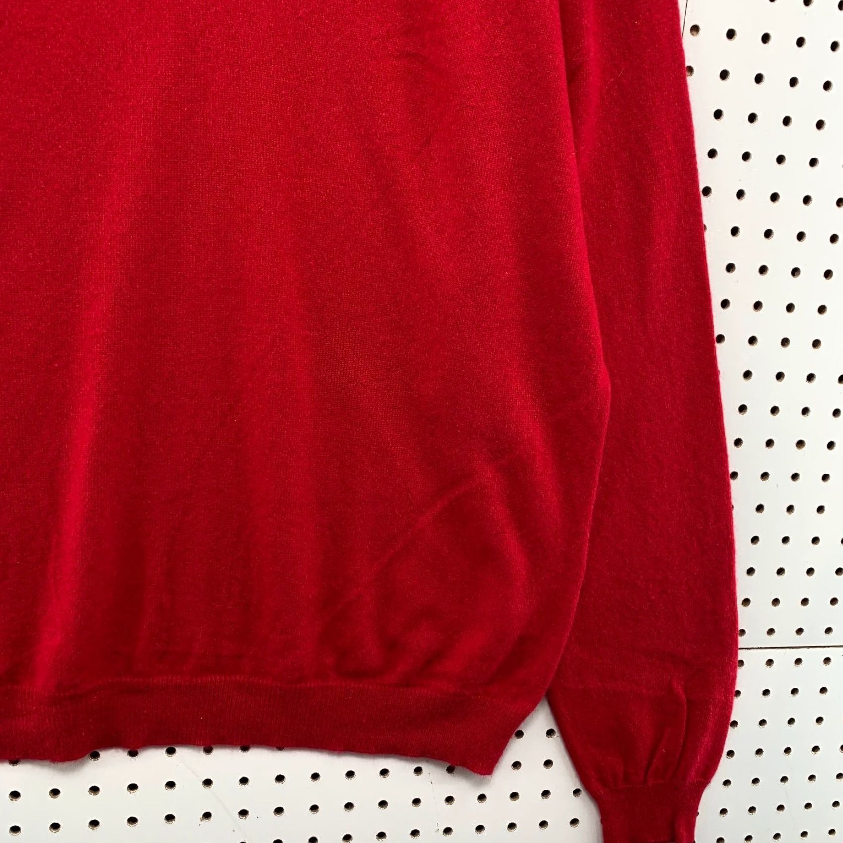 Pronto Uomo Pronto Uomo 100% Cashmere Sweater Mens 2XL Red V-Neck Lightweight Preppy Pullover Knit Shirt Mens Size US XXL / EU 58 / 5 - 7 Thumbnail