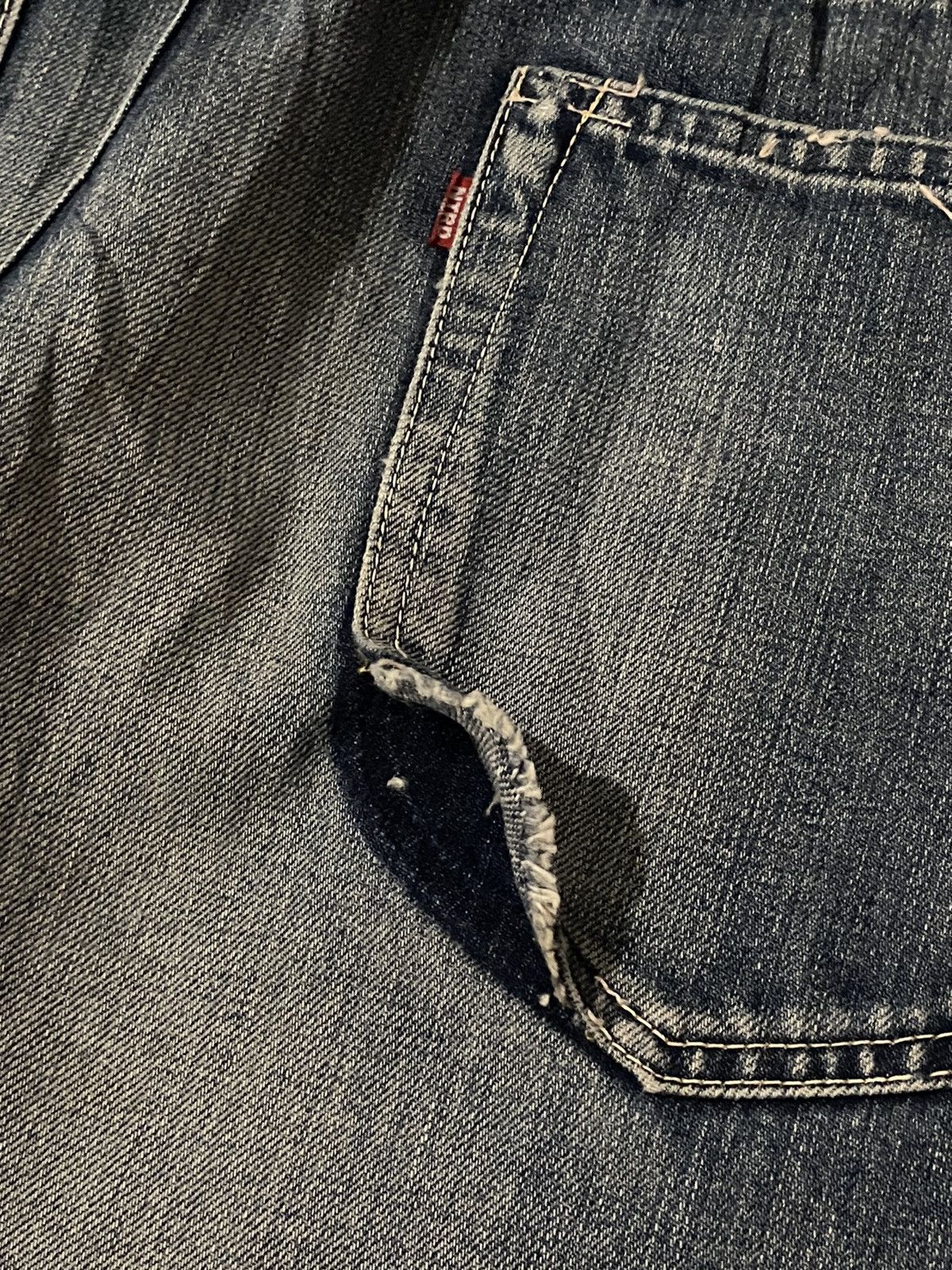 Japanese Brand Vintage Japan Nitraid Sand Blasted Wash Flare Jeans Denim Size US 35 - 22 Thumbnail