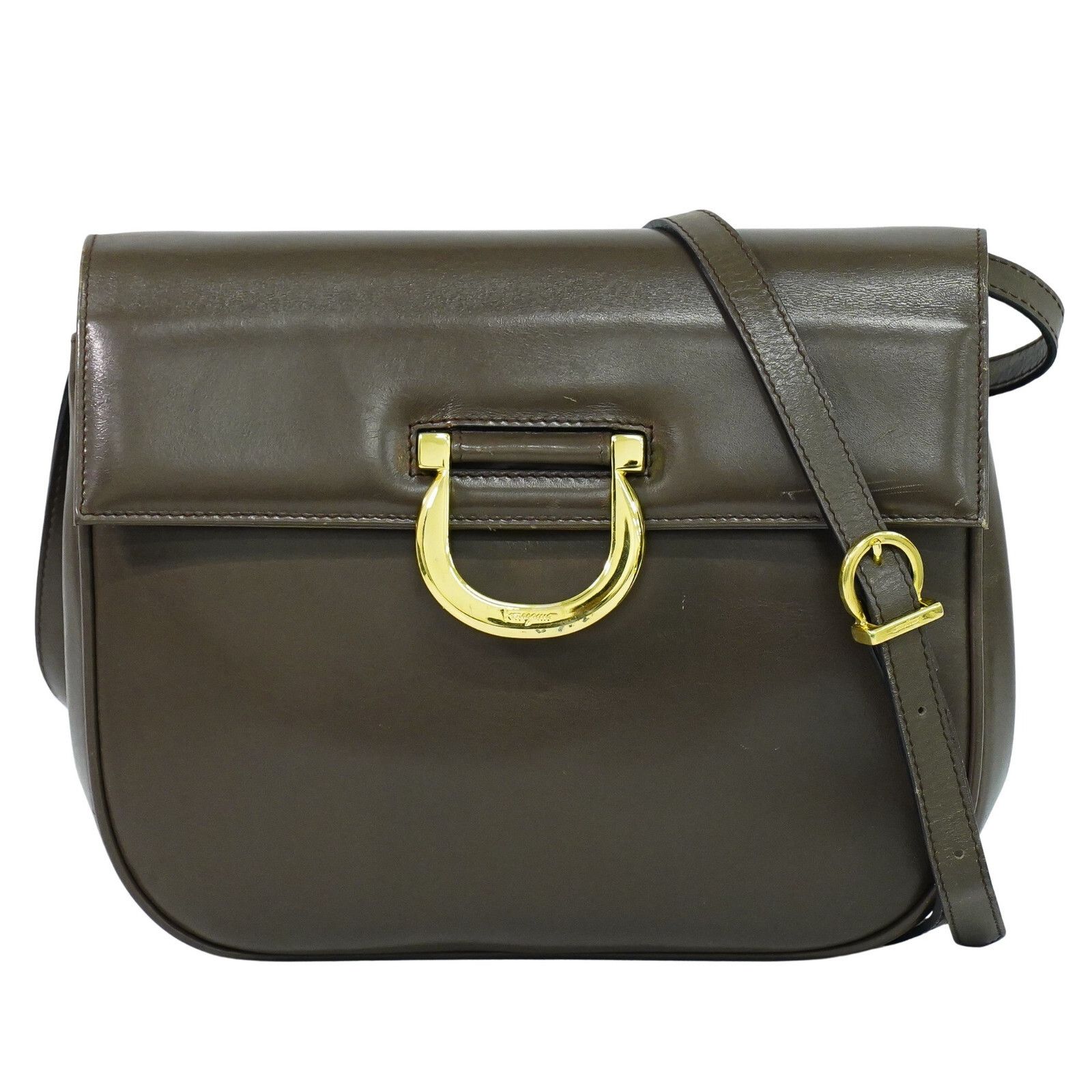 Salvatore Ferragamo Salvatore Ferragamo Gancini Shoulder Bag Leather Size ONE SIZE - 1 Thumbnail