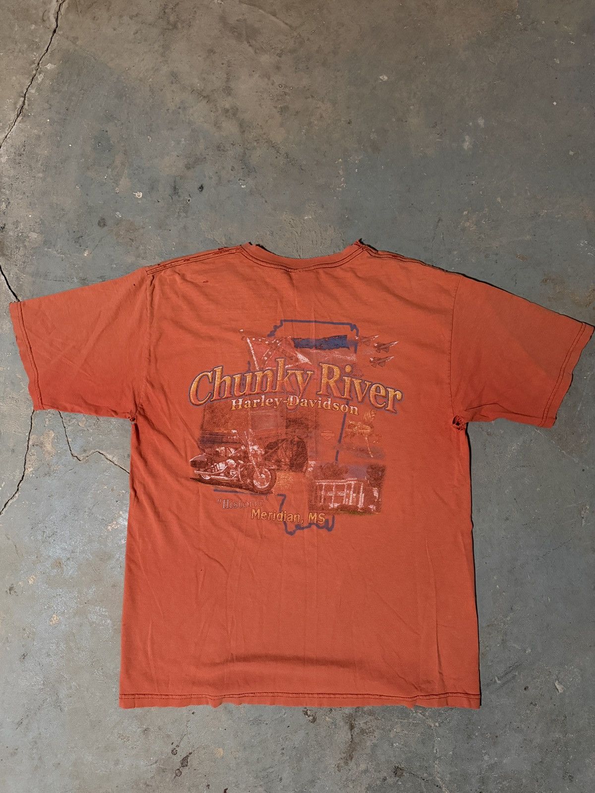 Harley Davidson Vintage Faded and Distressed 2004 Harley Davidson Tee Size US L / EU 52-54 / 3 - 6 Thumbnail