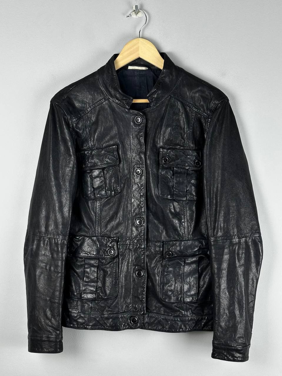 DKNY Vintage Indie Sleaze DKNY Racing Leather Jacket Size US M / EU 48-50 / 2 - 1 Thumbnail