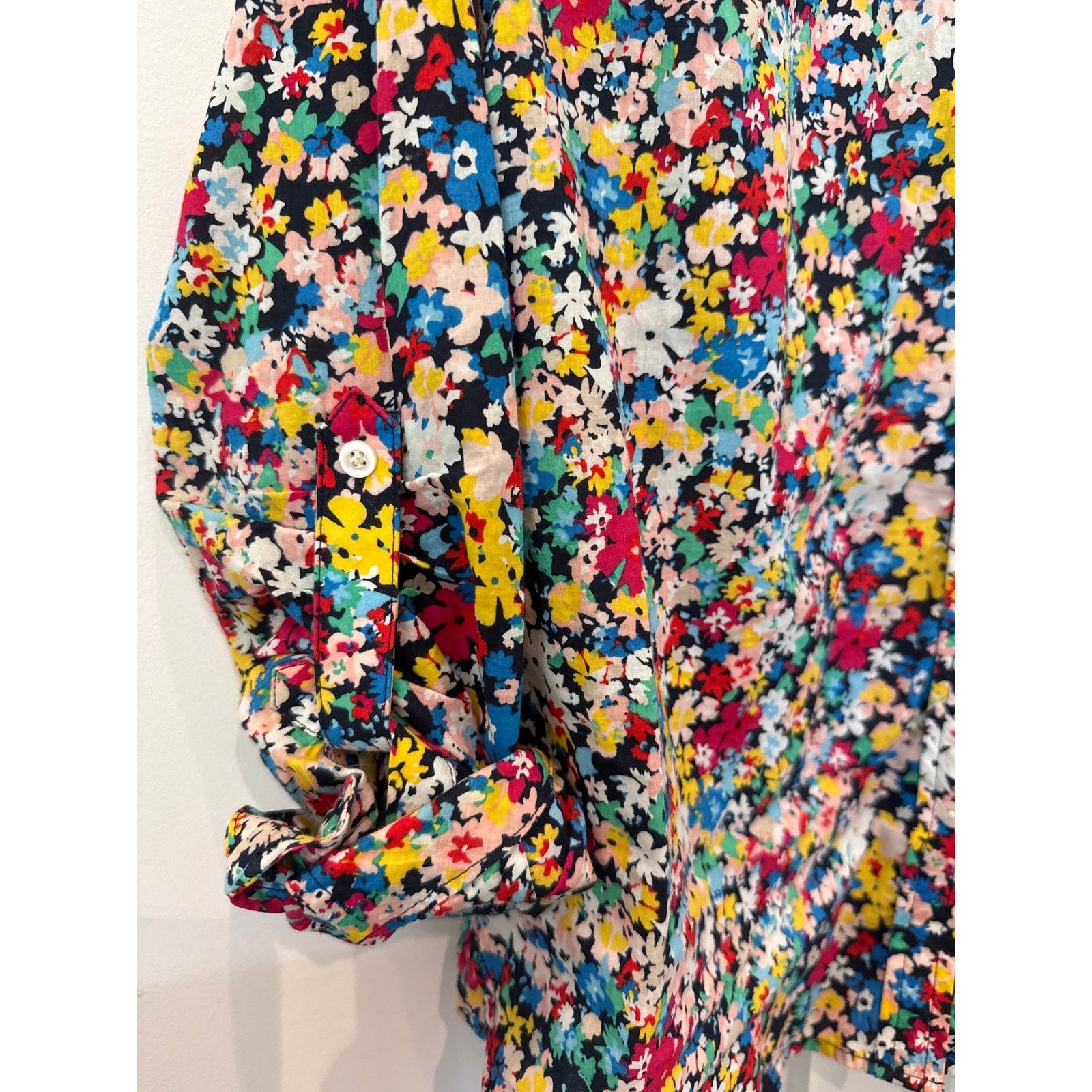 Talbots Talbots Floral Button Down Lng Sleeve Ruffle Collar Blouse,M Size M / US 6-8 / IT 42-44 - 5 Thumbnail