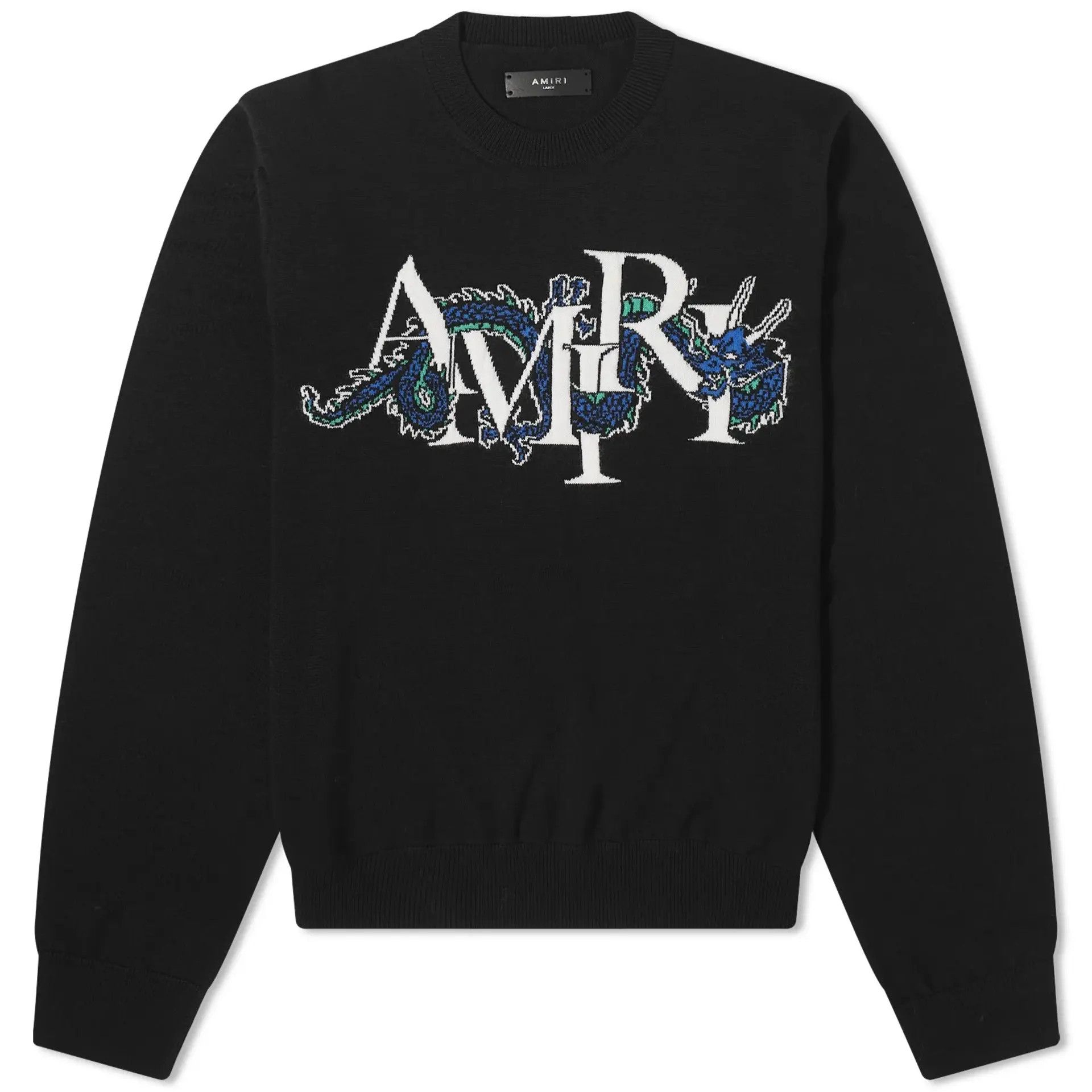 Amiri o1mle0925 LNY Dragon Crewneck Sweater in Black Size US S / EU 44-46 / 1 - 1 Thumbnail