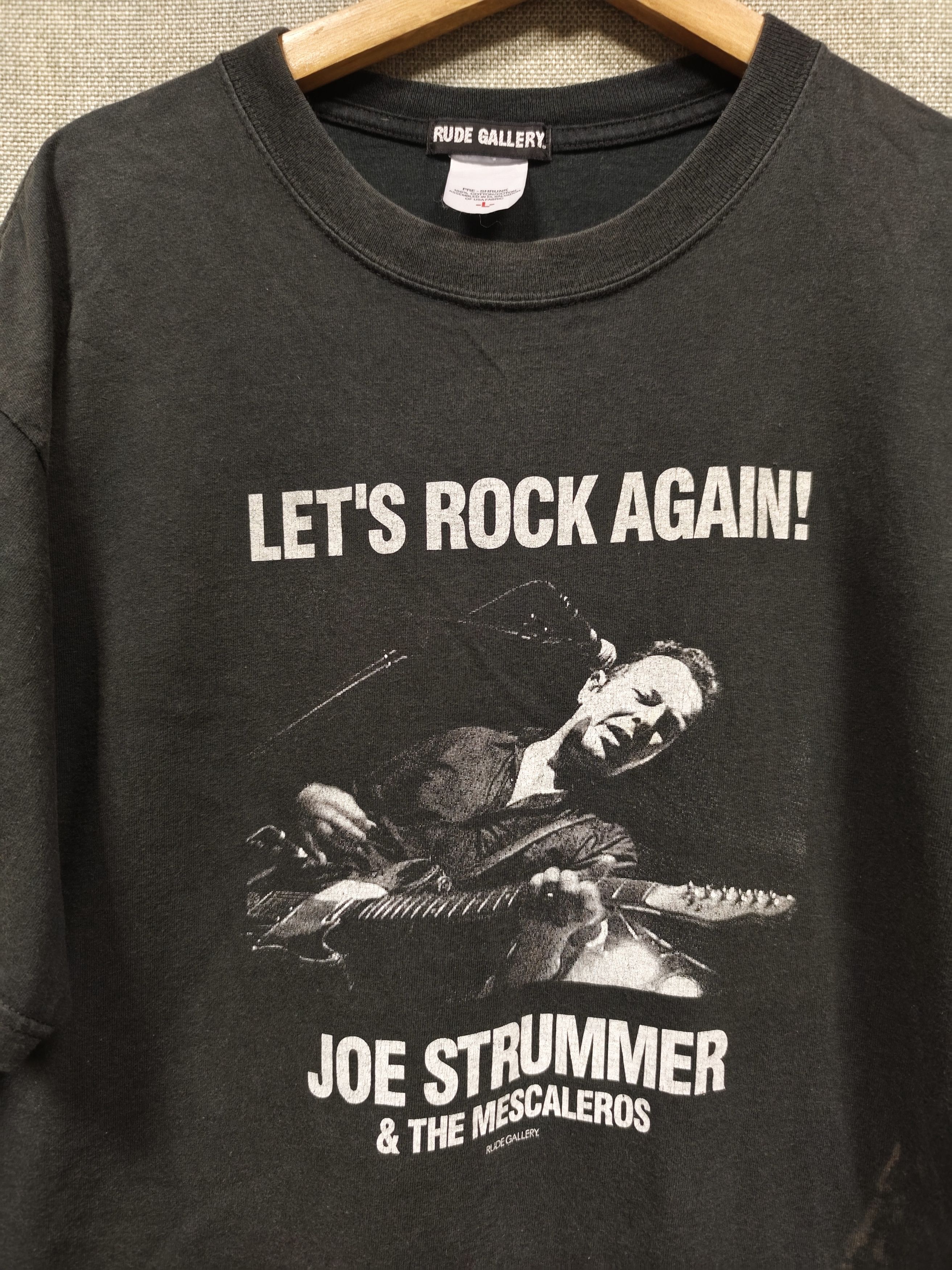 Band Tees × RUDE GALLERY T Shirt Rude Gallery Joe Strummer Size US L / EU 52-54 / 3 - 4 Thumbnail