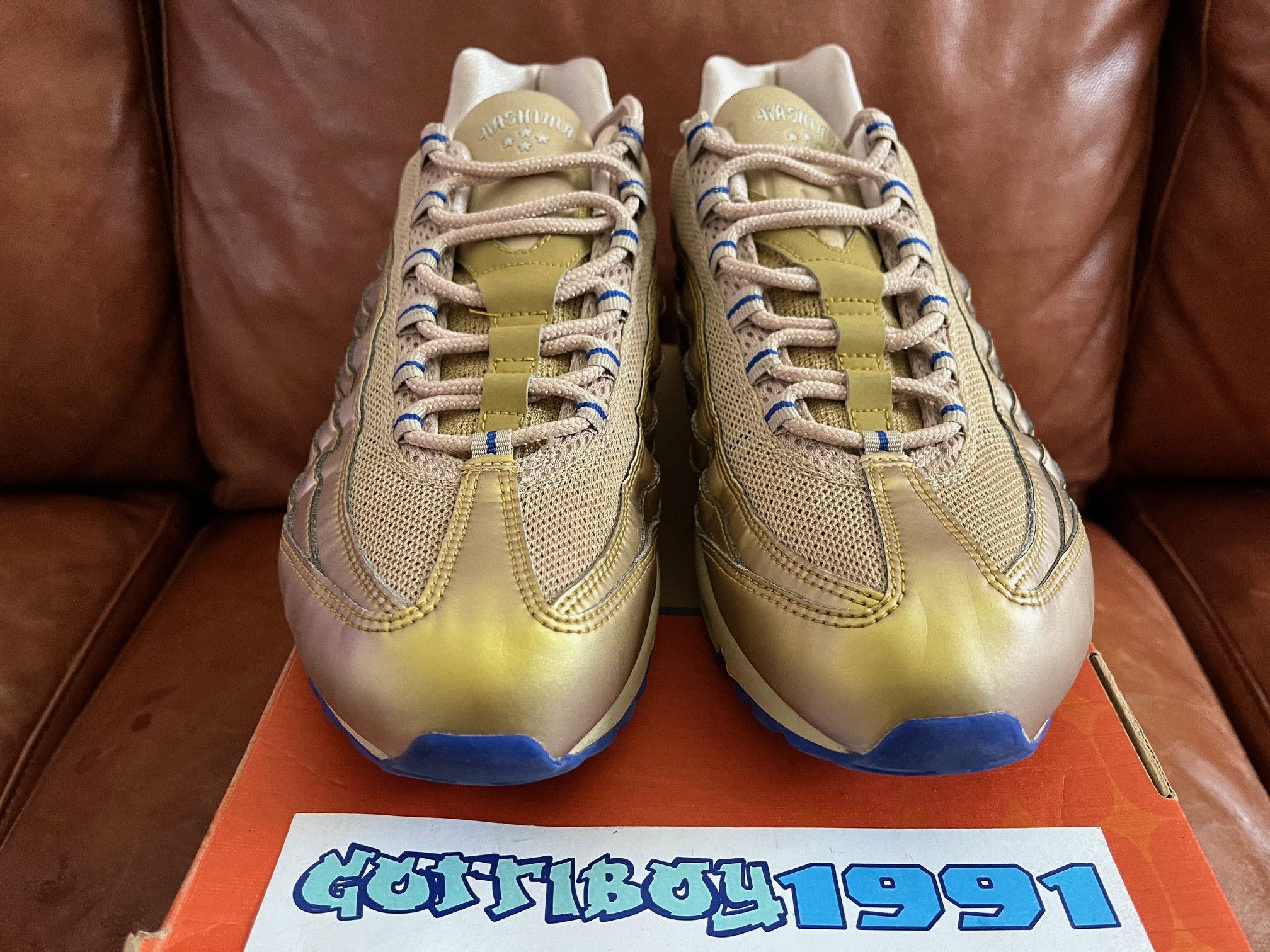 Nike Nike Air Max 95 Premium 'Kashima Antlers' 2005 LA Rams QS Size US 10.5 / EU 43-44 - 2 Thumbnail