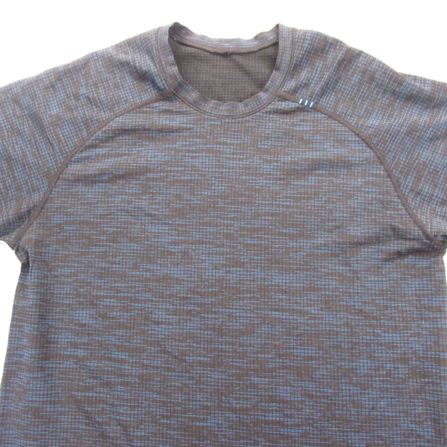 Vintage Lululeon Shirt Womens Medium Blue Black Short Sleeve Get Sweaty Get Outside Size M / US 6-8 / IT 42-44 - 5 Thumbnail