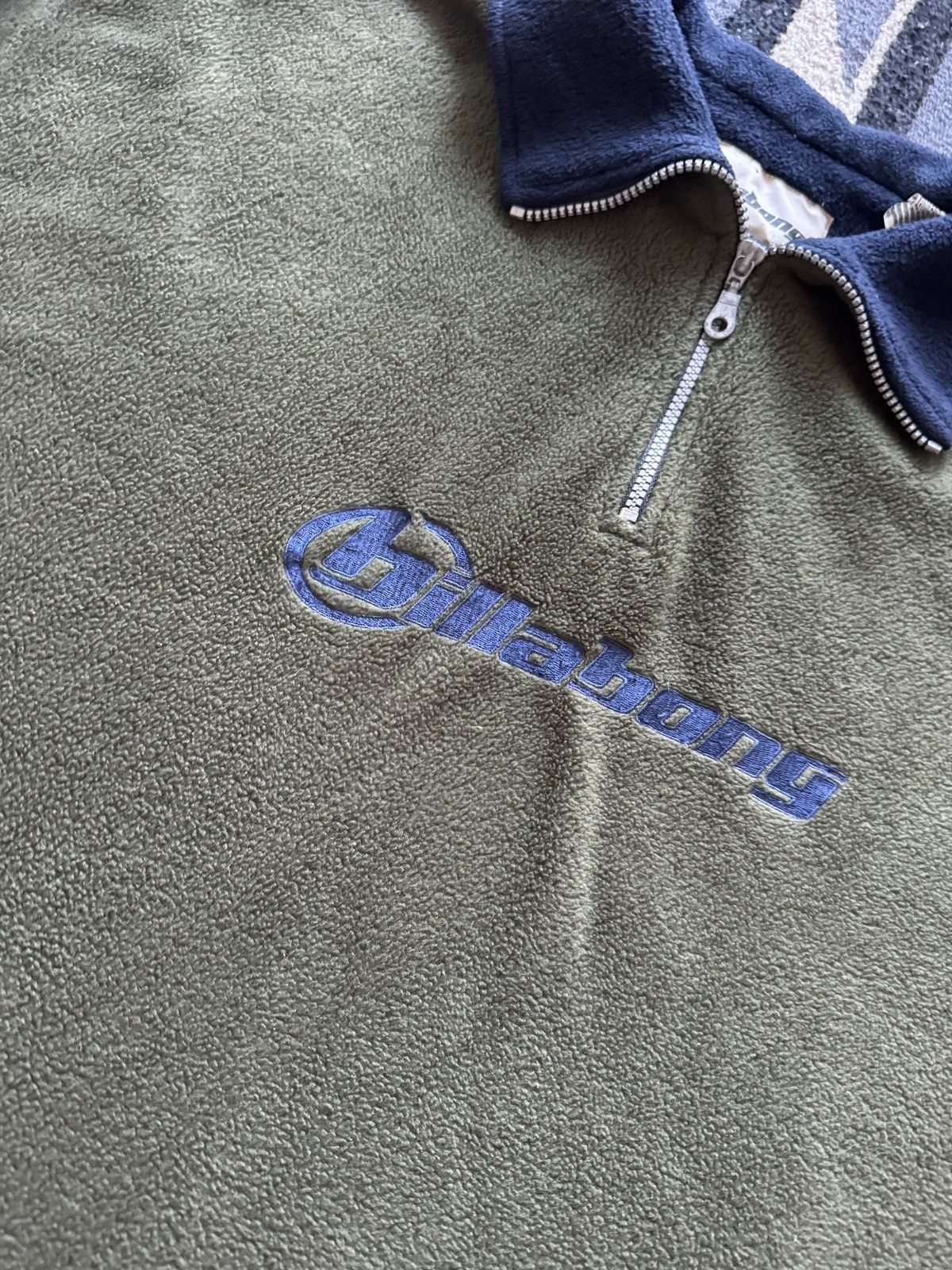 Billabong Vintage 90s Y2K Billabong Surf Skate Quarterzip Fleece XL Size US XL / EU 56 / 4 - 2 Thumbnail