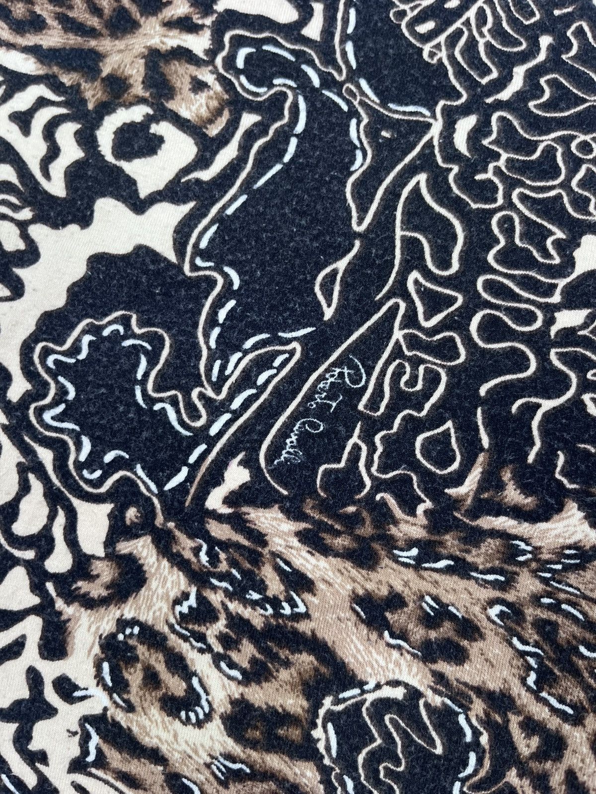 Japanese Brand Vintage Leopard Abstract Animal Cavalli Style top size M Size M / US 6-8 / IT 42-44 - 4 Thumbnail