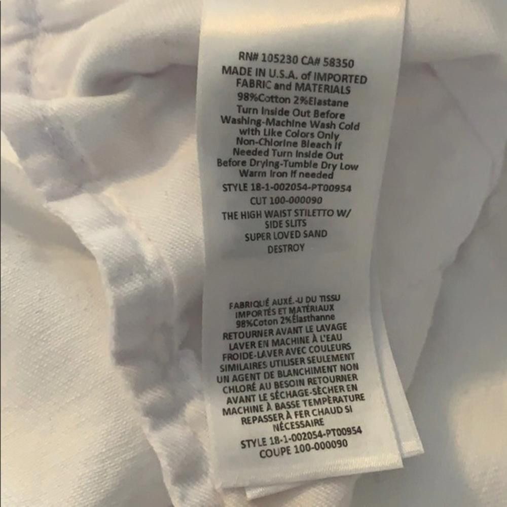 Current/Elliot Current/Elliott White jeans Size 24" / US 00 / IT 34 - 6 Thumbnail