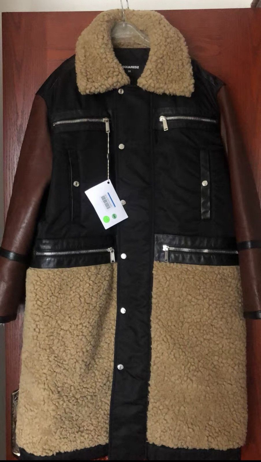 Dsquared2 Dsquared2 Fur Leather Coat Size US L / EU 52-54 / 3 - 3 Thumbnail