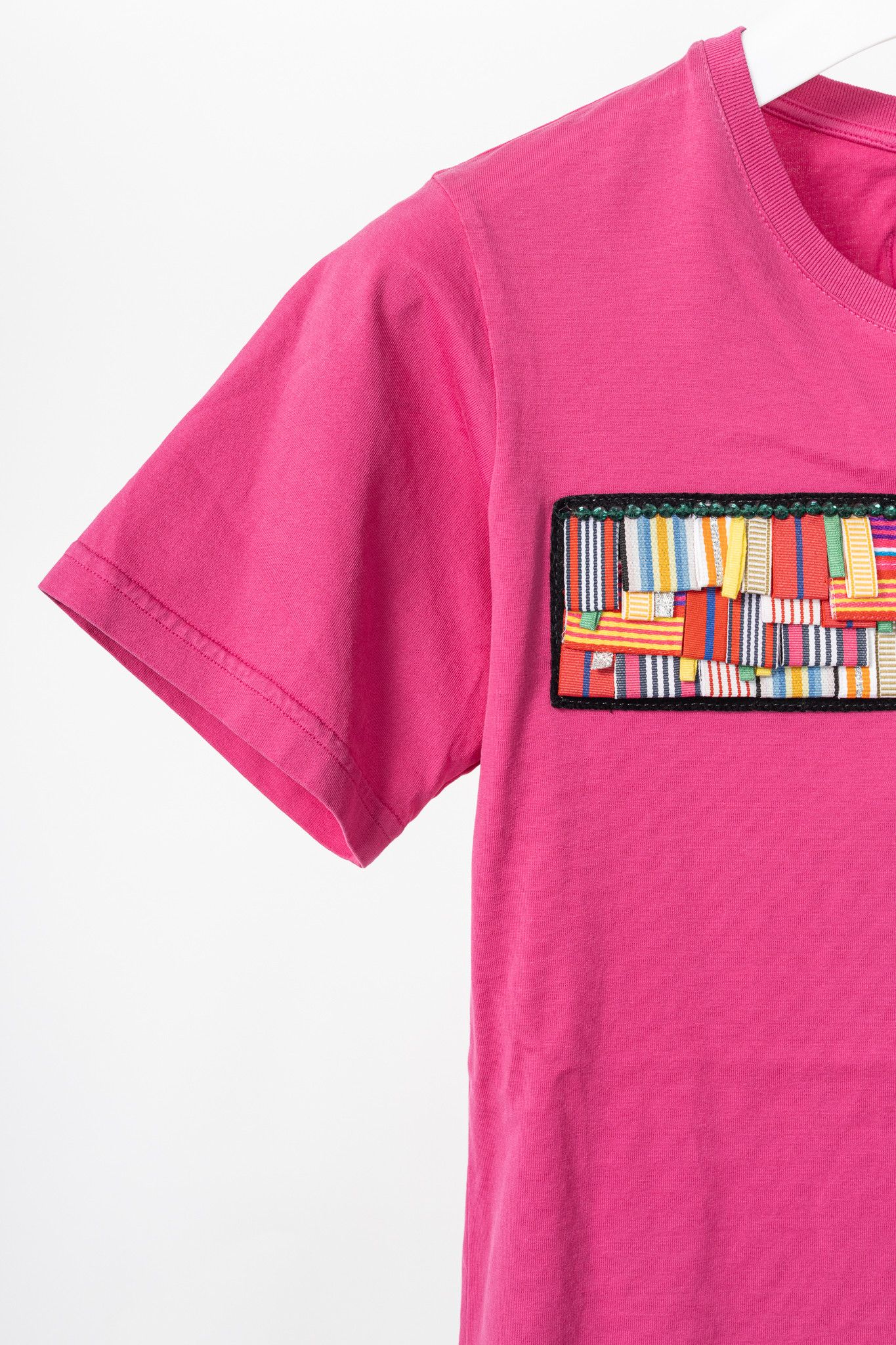 MR & MRS ITALY Mr & Mrs Italy Pink Cotton-Jersey Multi-Patch T-Shirt Size S / US 4 / IT 40 - 5 Thumbnail