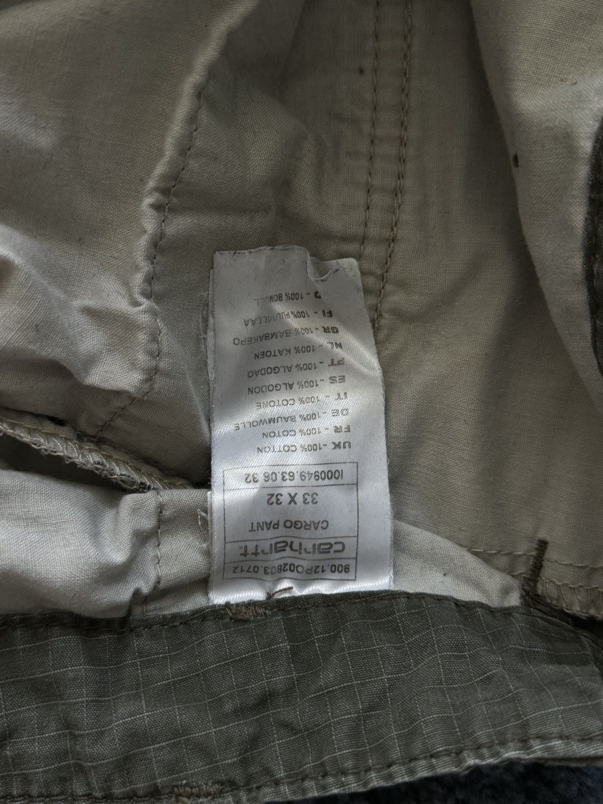 Designer × Vintage Carhartt Cargo Pants Size US 37 - 7 Thumbnail