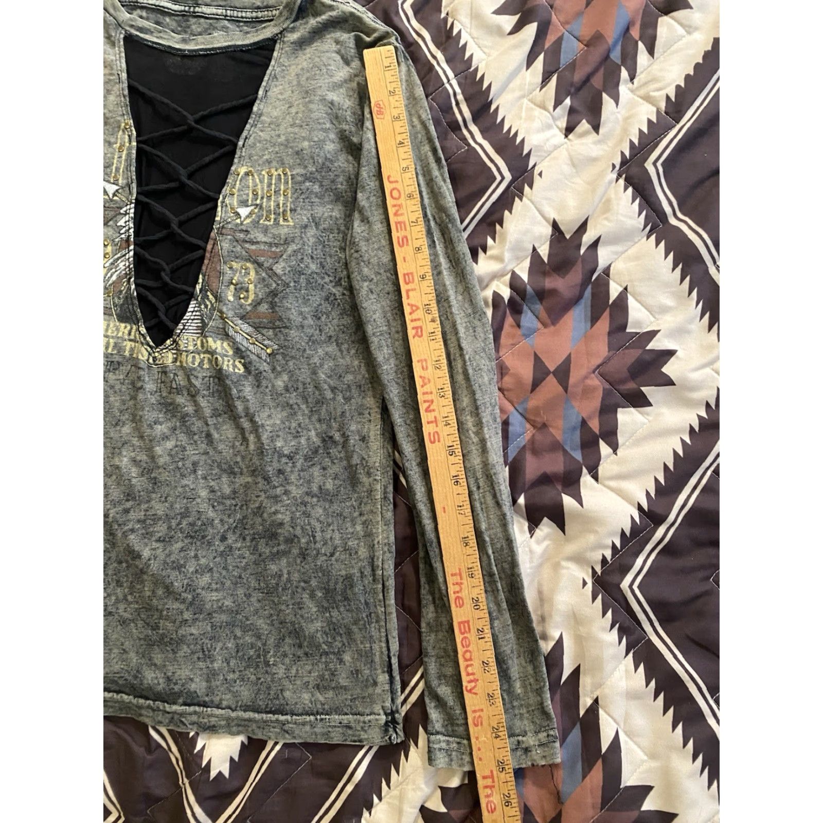 Affliction Affliction T-Shirt Woman Lace Shear Front Long Sleeve Crew Neck Gray L Size L / US 10 / IT 46 - 7 Thumbnail