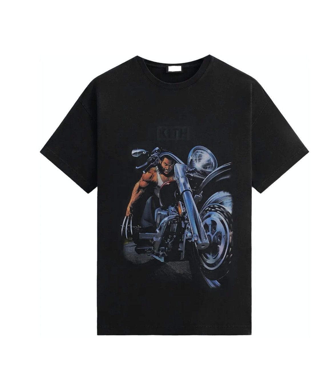 image of Kith X Marvel X-Men Chopper Vintage Tee in Black, Men's (Size Small)