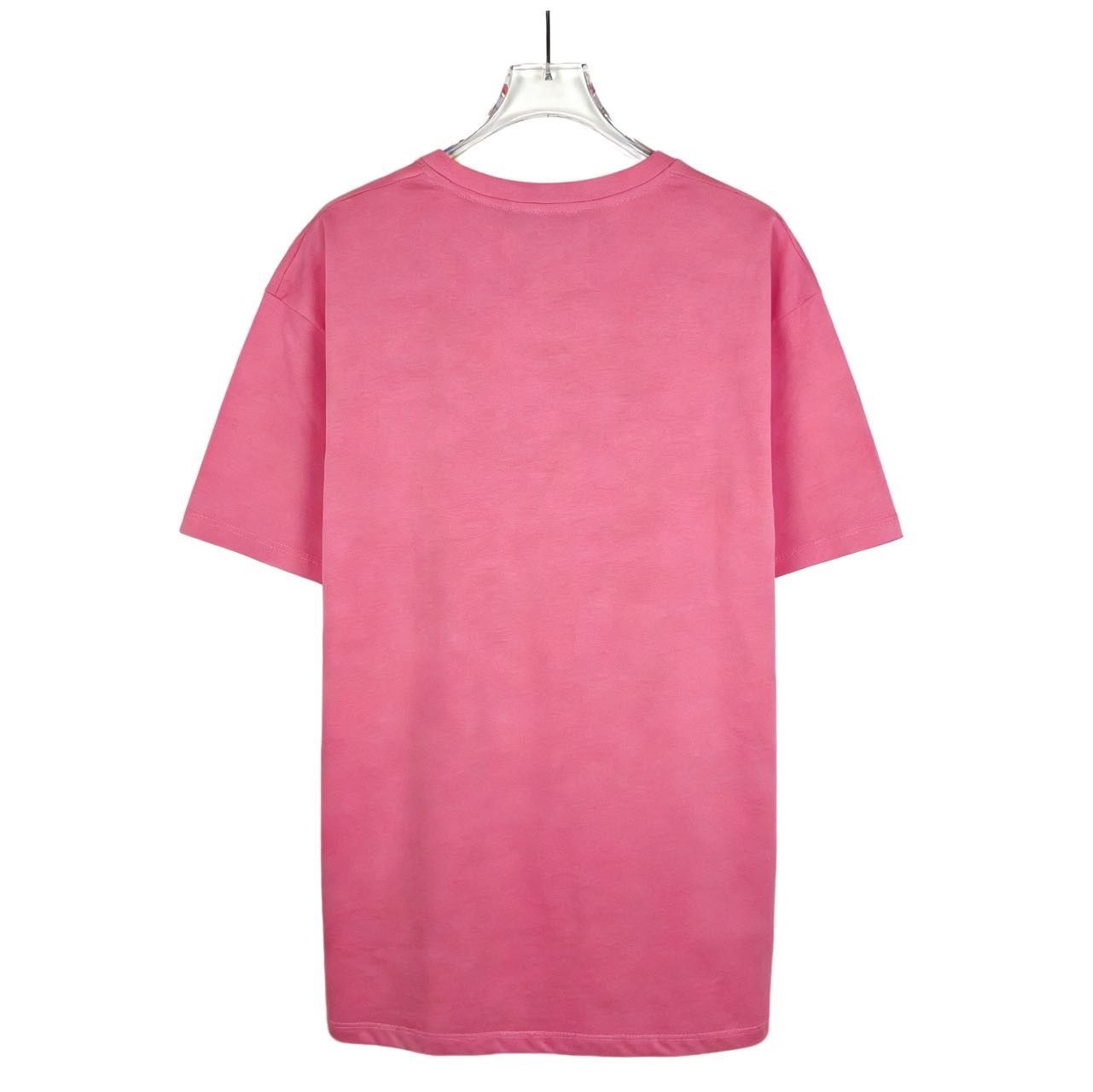 Gucci Gucci Logo Bear Print Pink Short Sleeve T-shirt K26WX Size S / US 4 / IT 40 - 2 Thumbnail