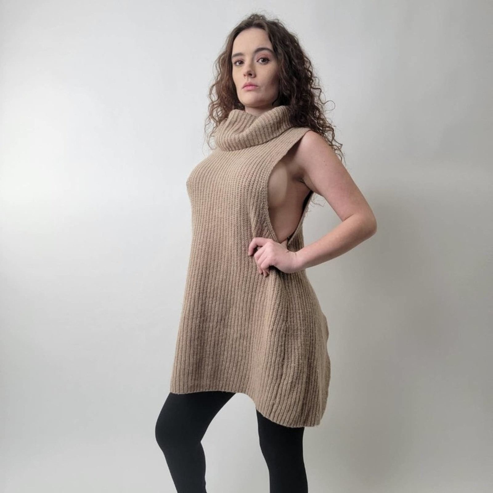 Free People Free People Need It Now Turtleneck Open Back Sweater - S Size S / US 4 / IT 40 - 5 Thumbnail