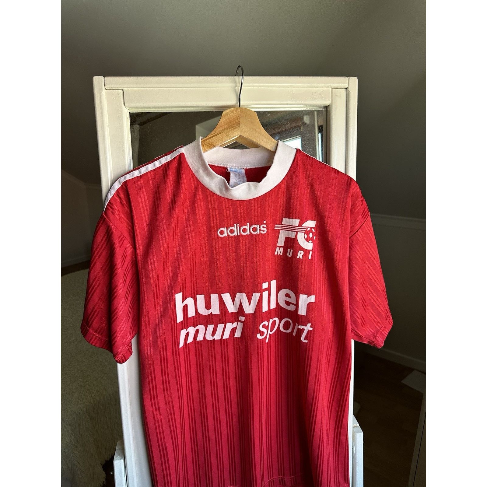 Adidas FC Muri Switzerland Football Jersey Shirt 90s Sz M Size US M / EU 48-50 / 2 - 2 Thumbnail