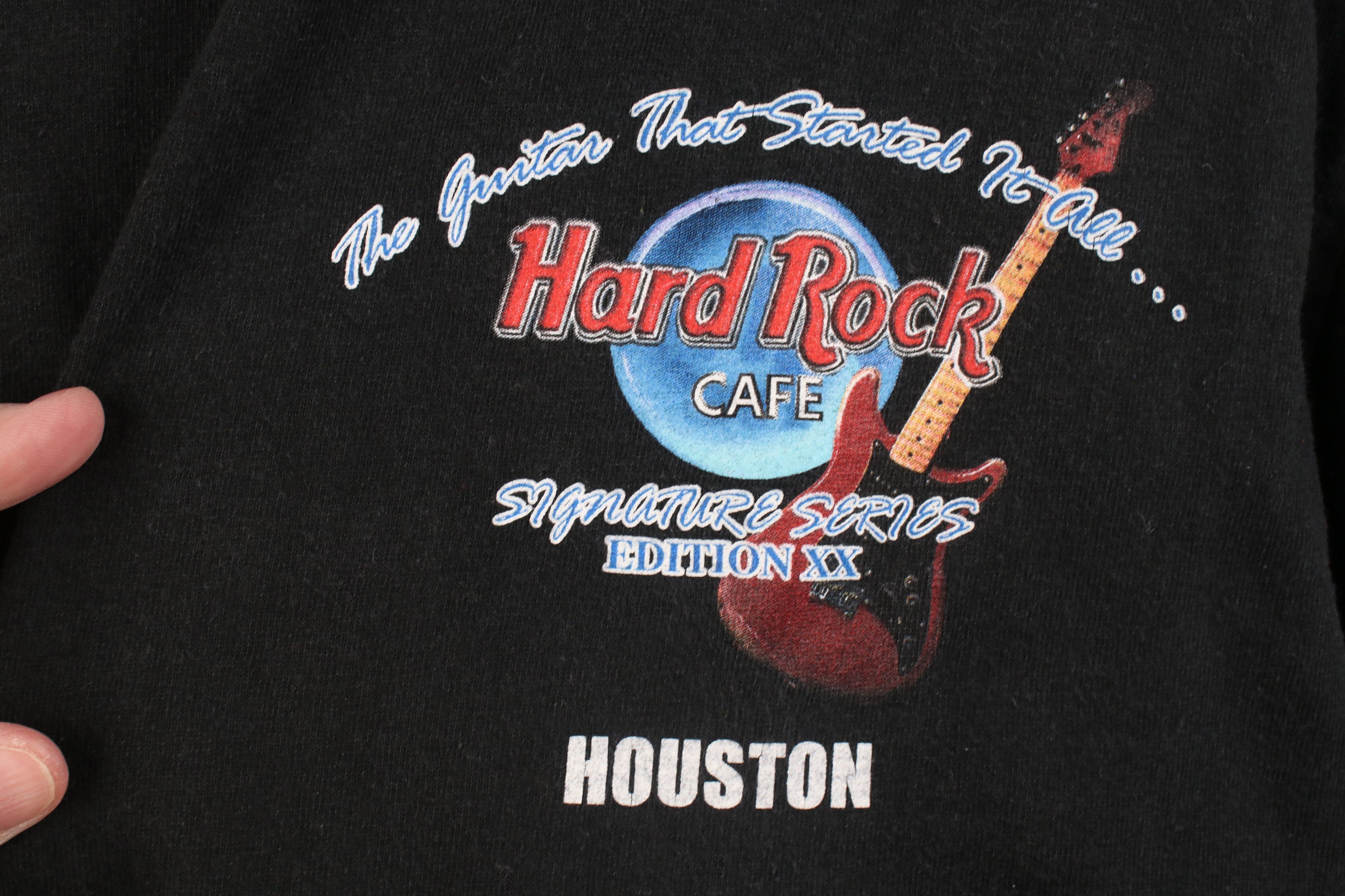 Hard Rock Cafe Vintage 90s Y2K Hard Rock Cafe Houston Eric Clapton T-Shirt Size US L / EU 52-54 / 3 - 4 Thumbnail